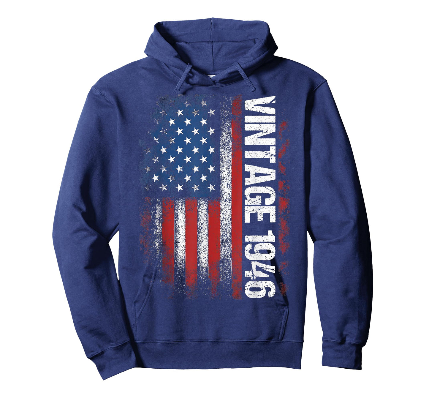 Vintage 1946 80th Birthday Gifts 80 Years Old American Flag T-Shirt