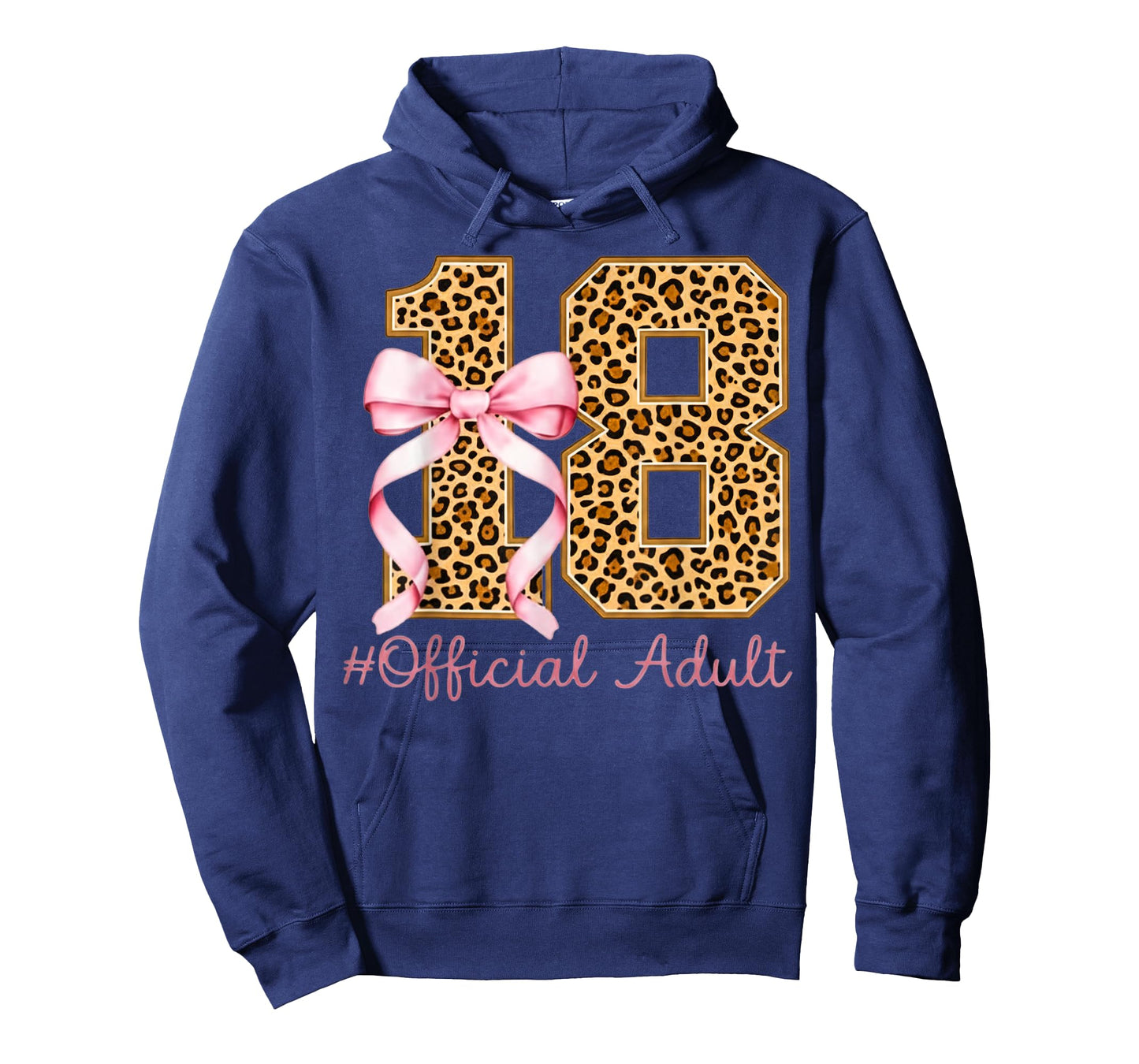 18th Birthday Girl Pink Coquette Bow Leopard 18 Year Old T-Shirt
