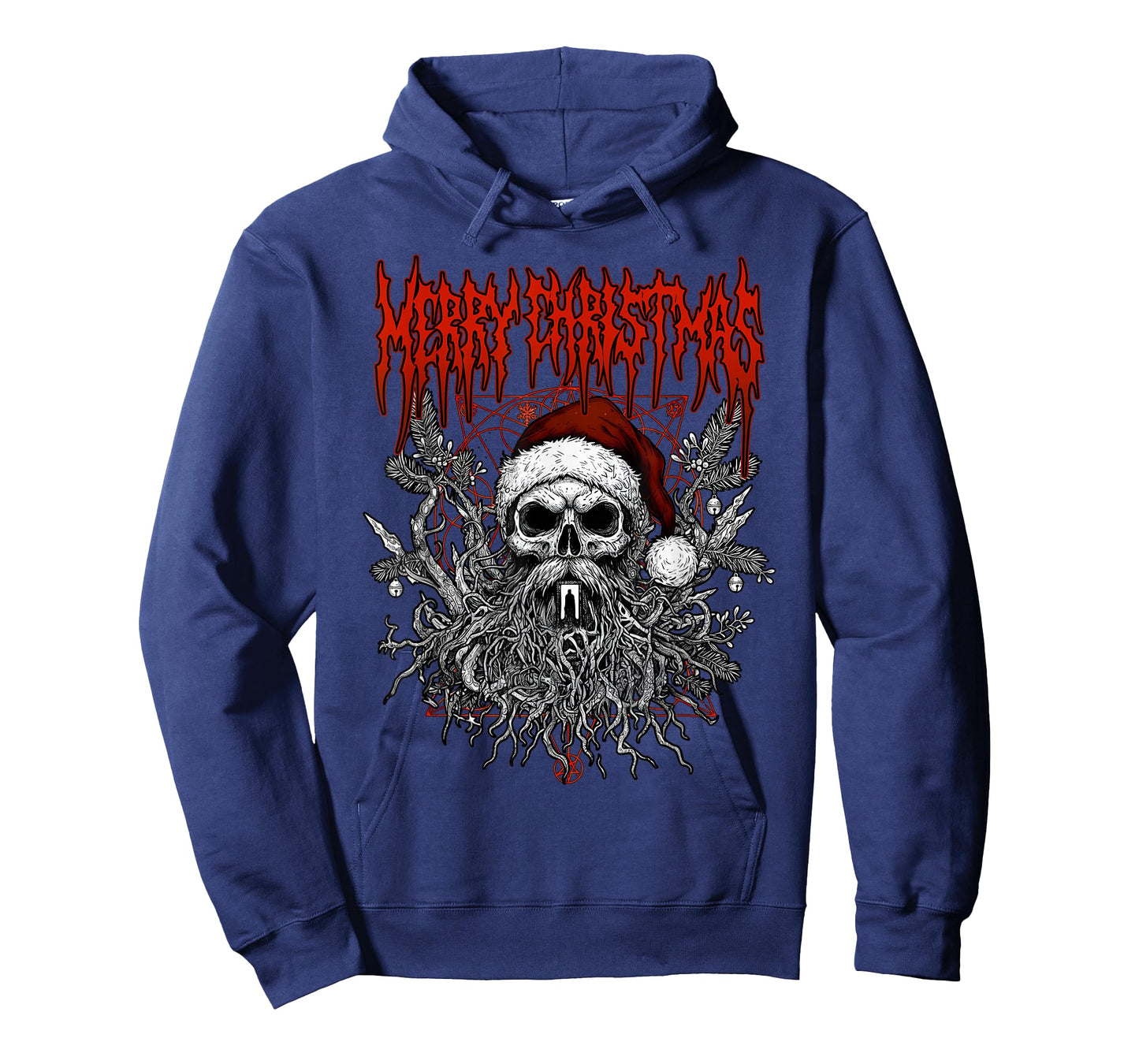 Merry Christmas Heavy Metal Band Death Metal Parody Santa T-Shirt