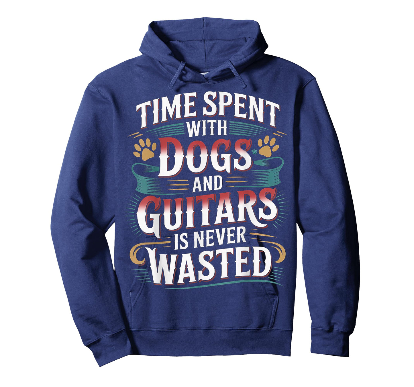 Time Spent with Dogs and Guitars is Never Wasted |- T-Shirt