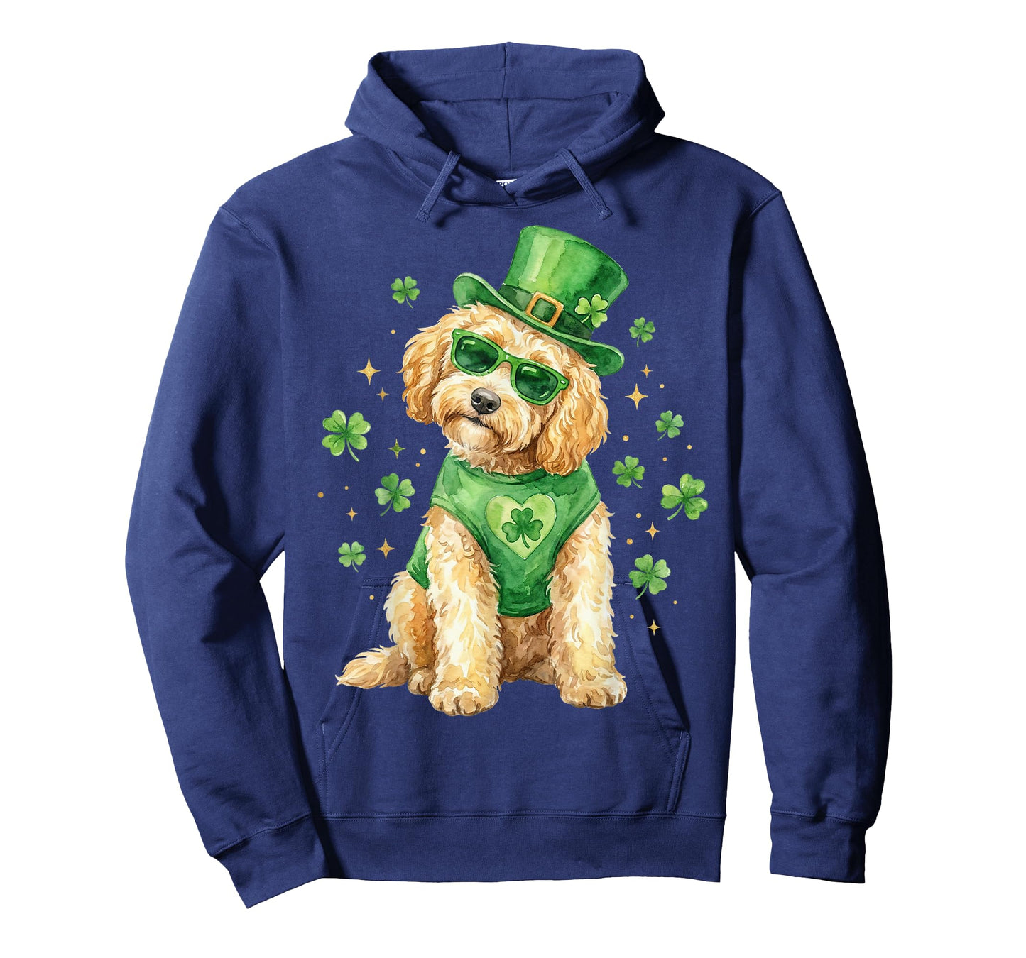 Irish Golden Doodle St Patricks Day Dog Shamrock Saint Patty T-Shirt