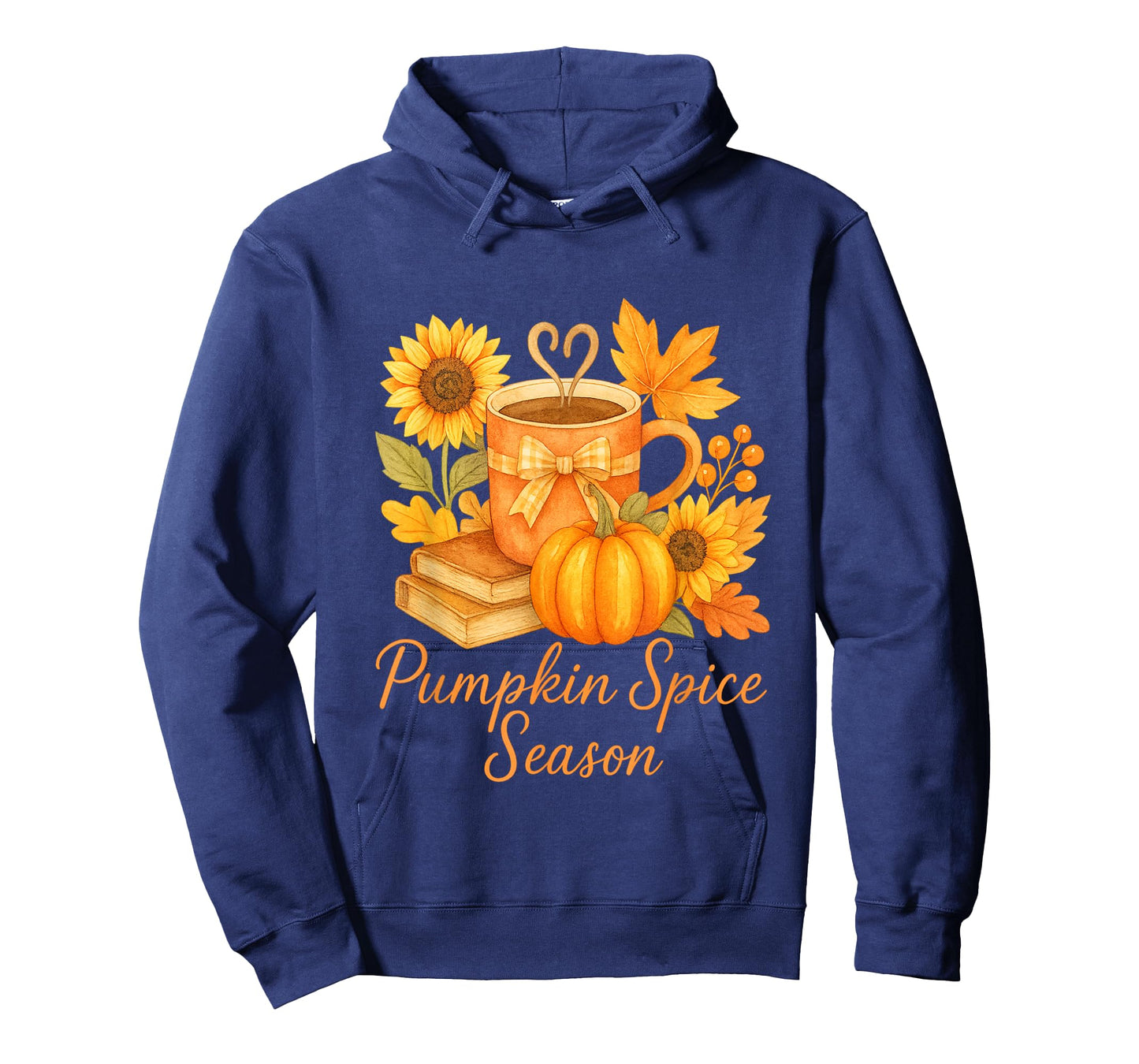 Pumpkin Spice Autumn Season Fall Coffee Design T-Shirt