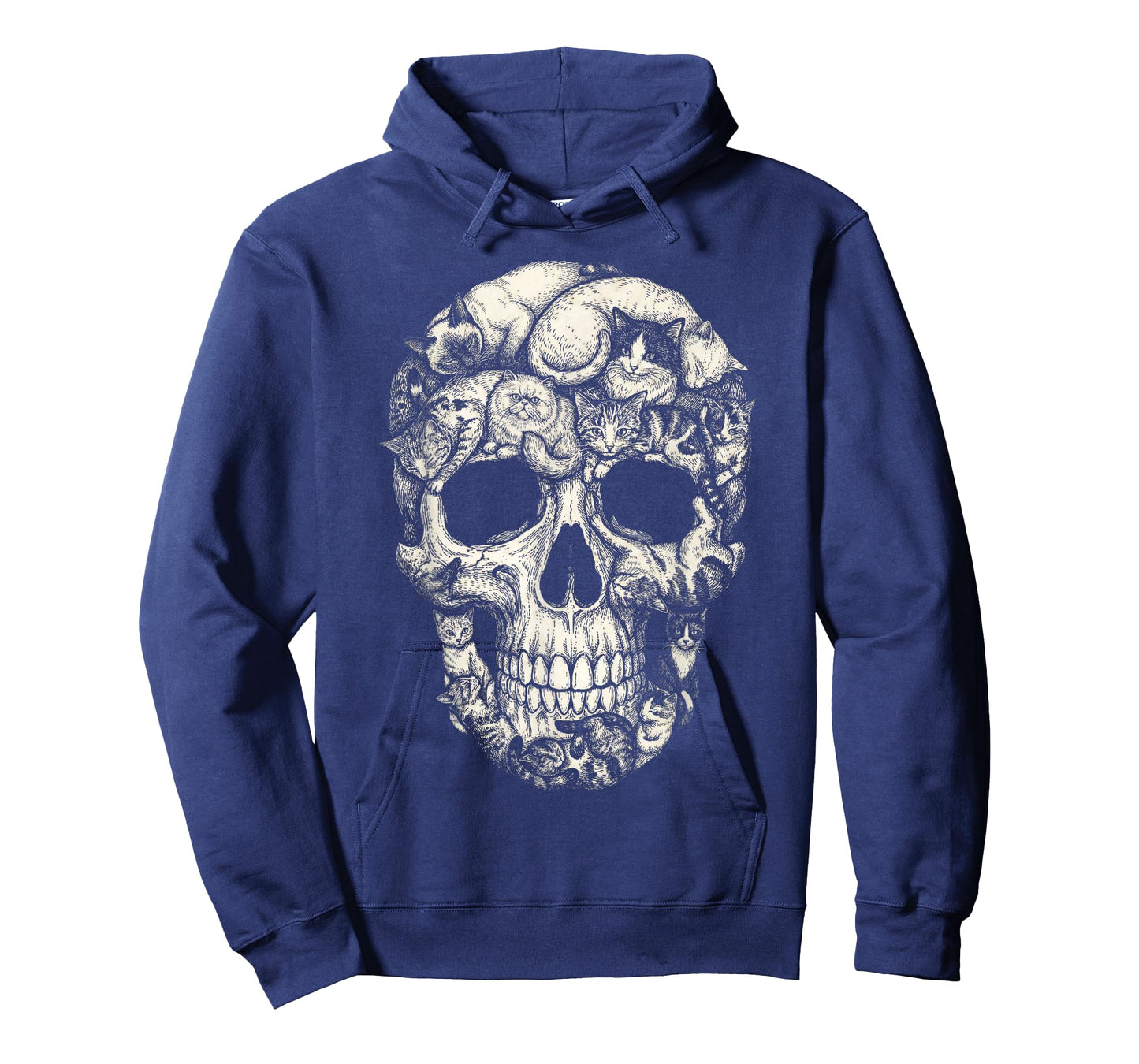 Halloween Cat Skull Skeleton Kitty Gothic Horror Art Pet T-Shirt