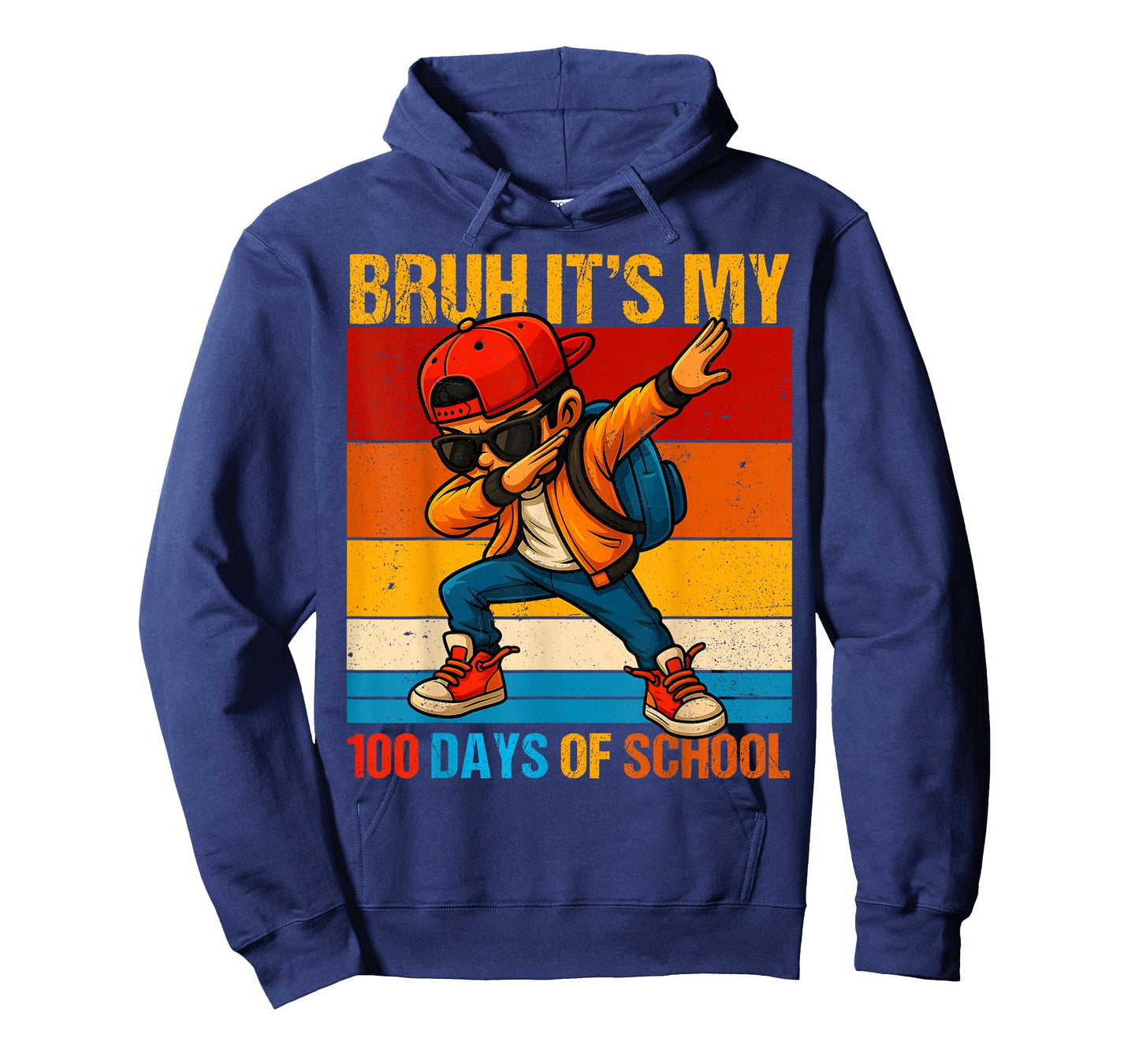 Bruh It's My 100th Day of School Dabbing Boy 100th Day Kid T-Shirt