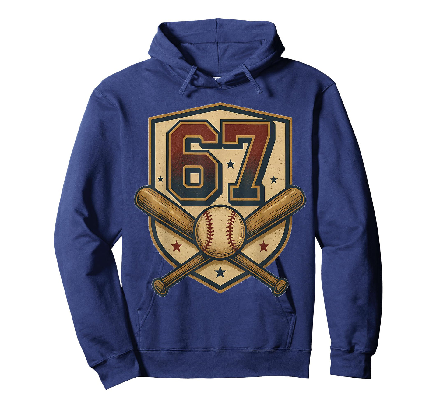 67 Baseball Meme Vintage Sports Crest Funny Retro 67 Player T-Shirt
