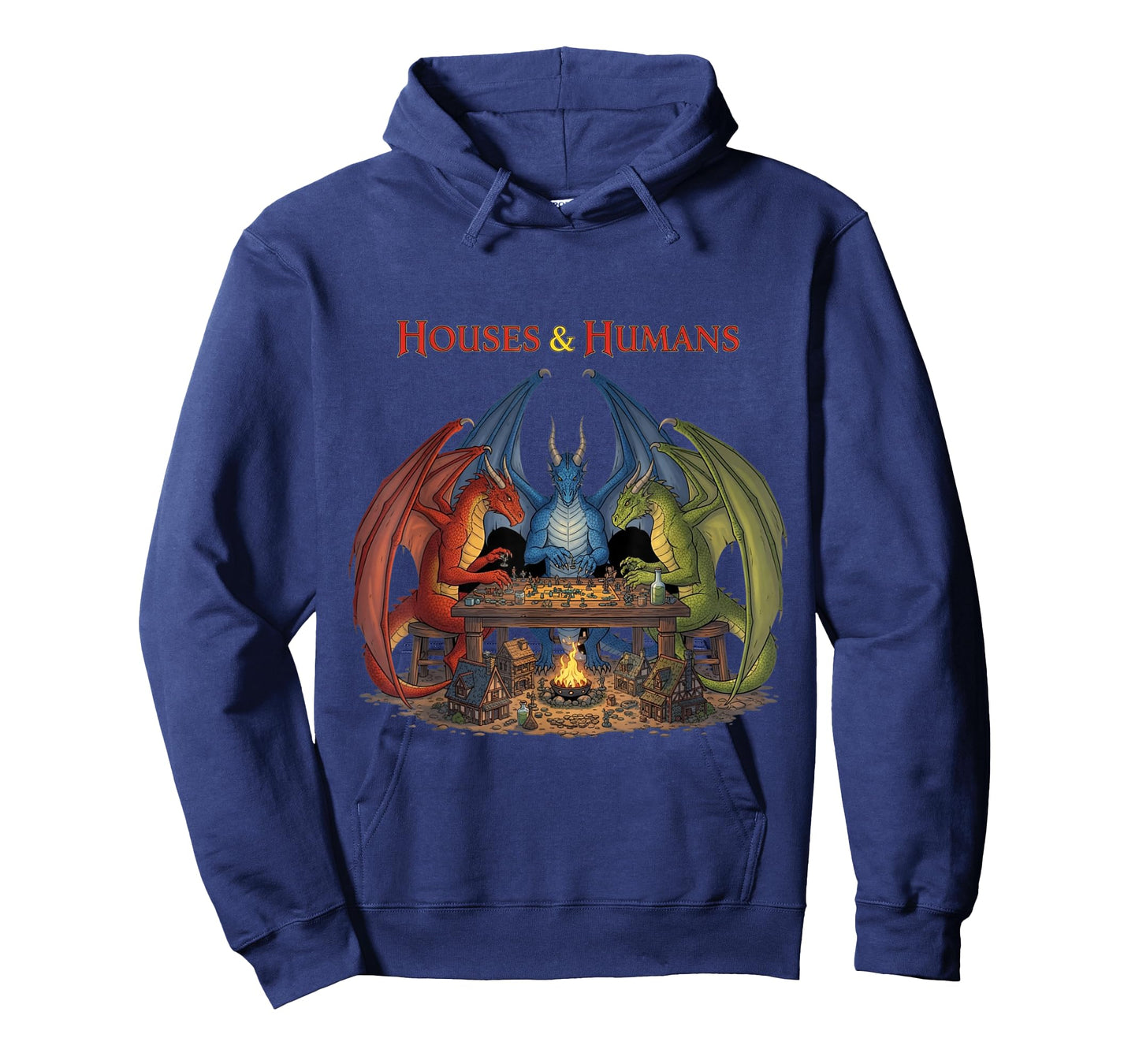 Gaming Houses Humans Funny RPG Parody Gamer Men Boys Kids T-Shirt