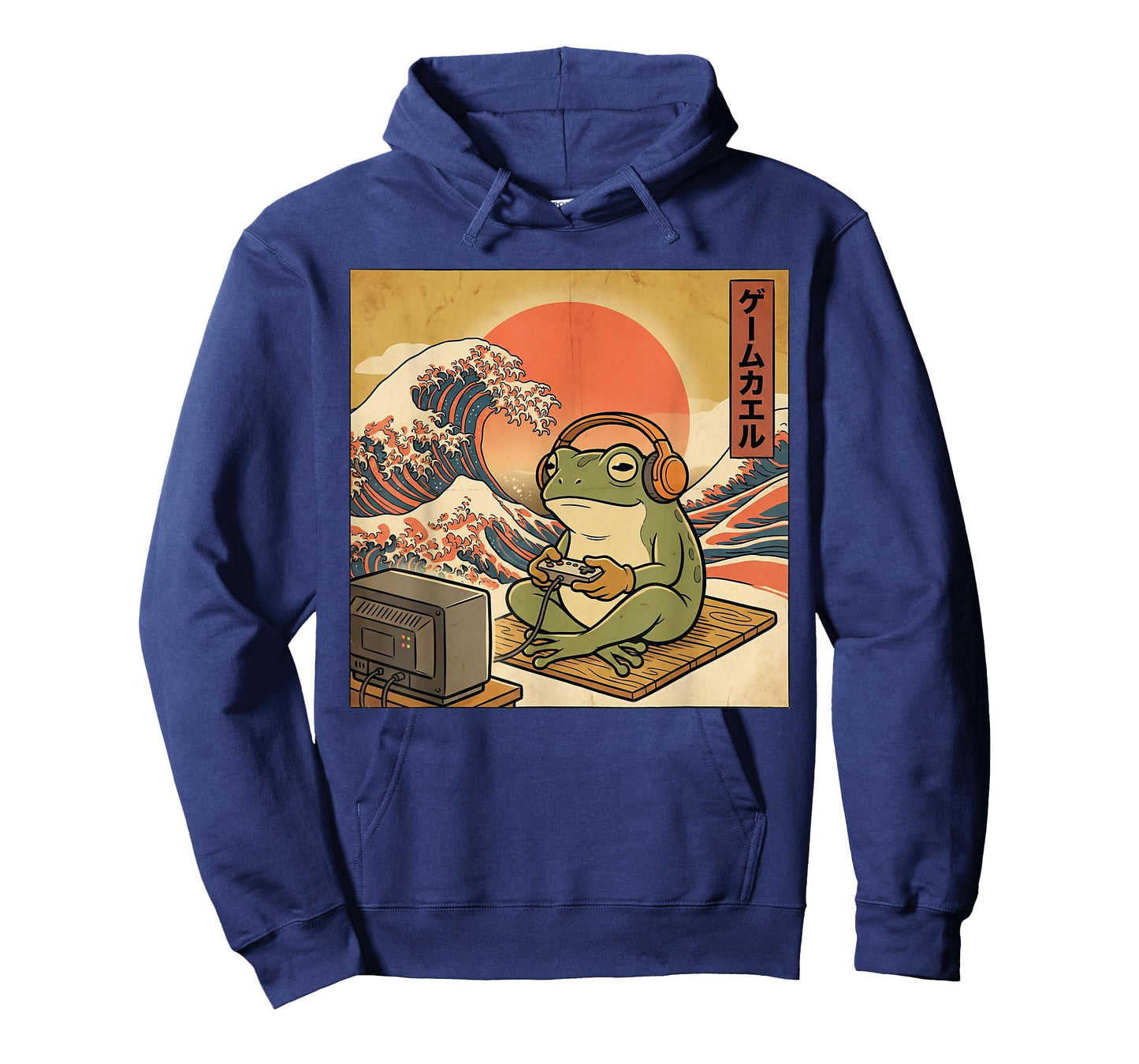 Gaming Frog Art Ukiyo-e Japanese Gamer Anime Men Women Boys T-Shirt
