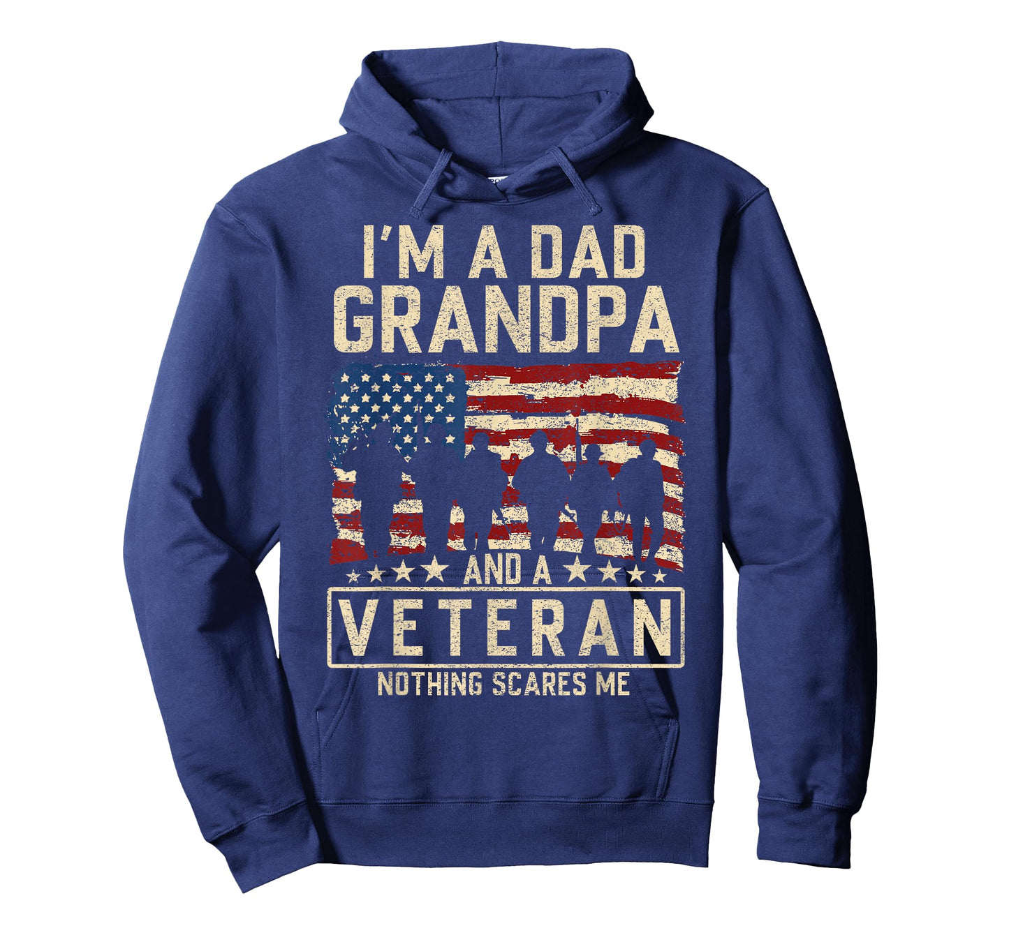 I'm A Dad Grandpa and Veteran Patriotic US Flag Veterans Day T-Shirt
