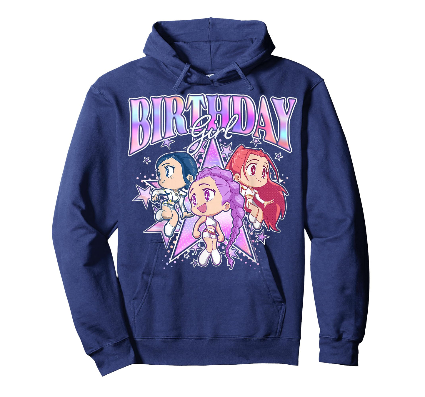 Kpop Demon Hunters Birthday Girl Adorable Chibi Group Shot T-Shirt