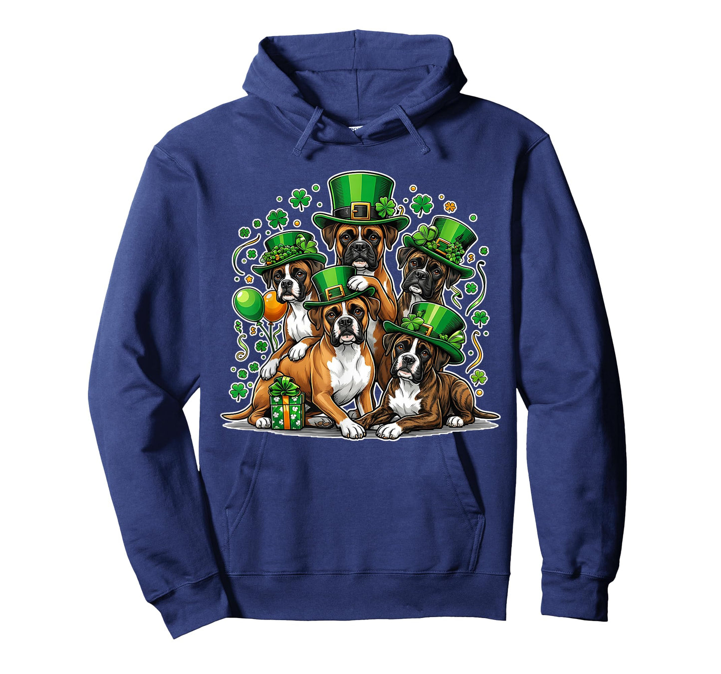 Funny St Patricks Day Boxer Dog Lover Women Men Kids T-Shirt