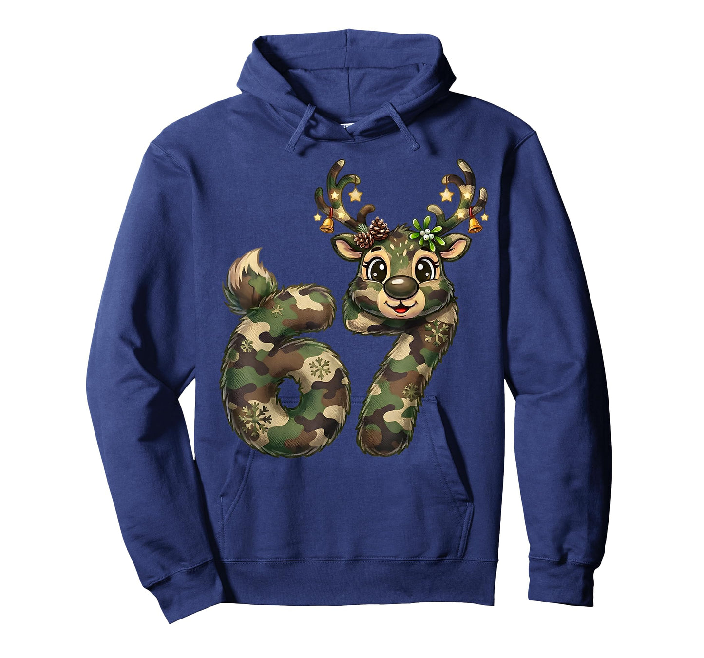 Funny 67 Christmas Holiday Camo Hunting Reindeer Deer Xmas T-Shirt