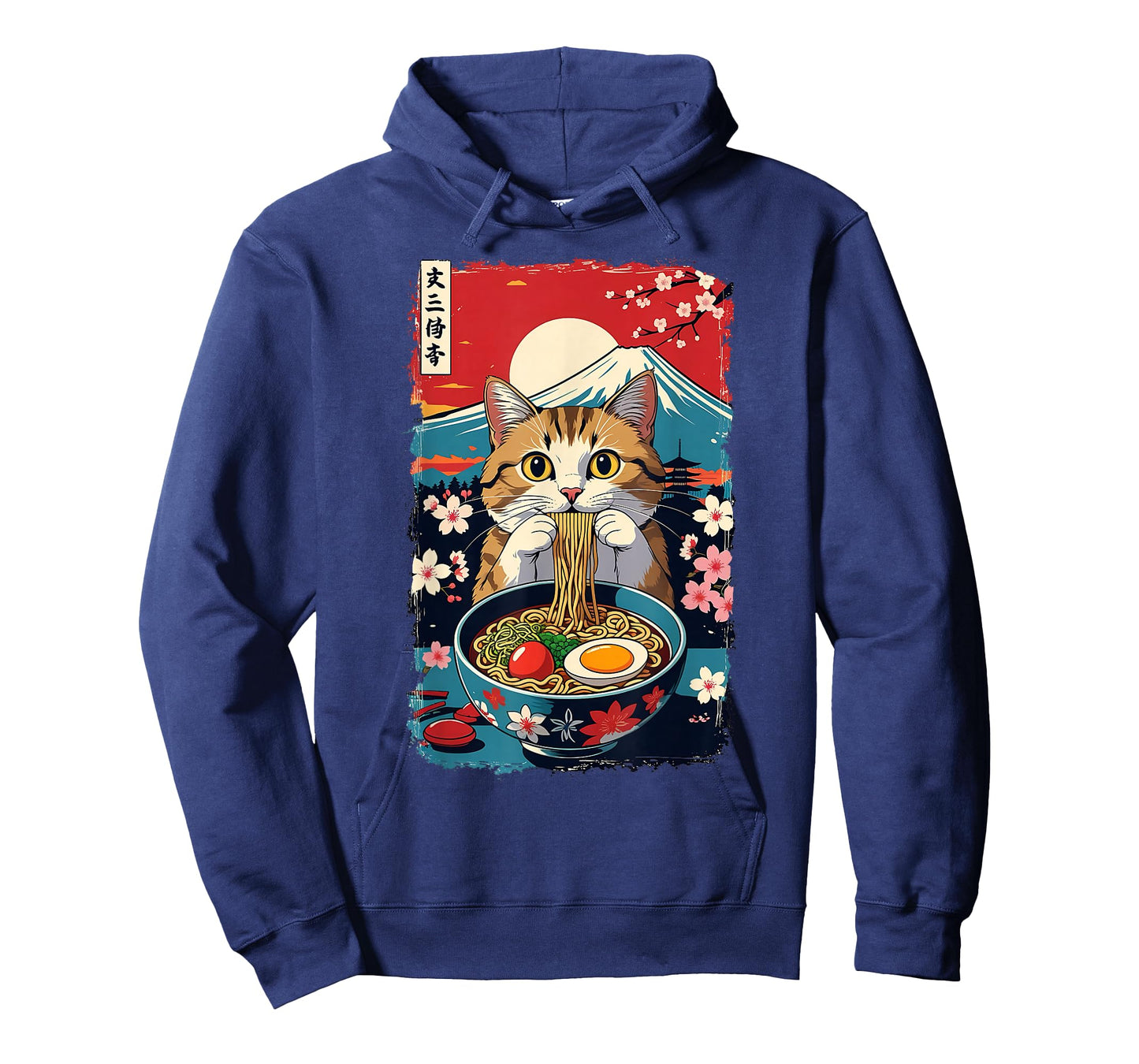 Funny Catzilla Anime Ramen Japanese Cat Gifts Men Women Kids T-Shirt
