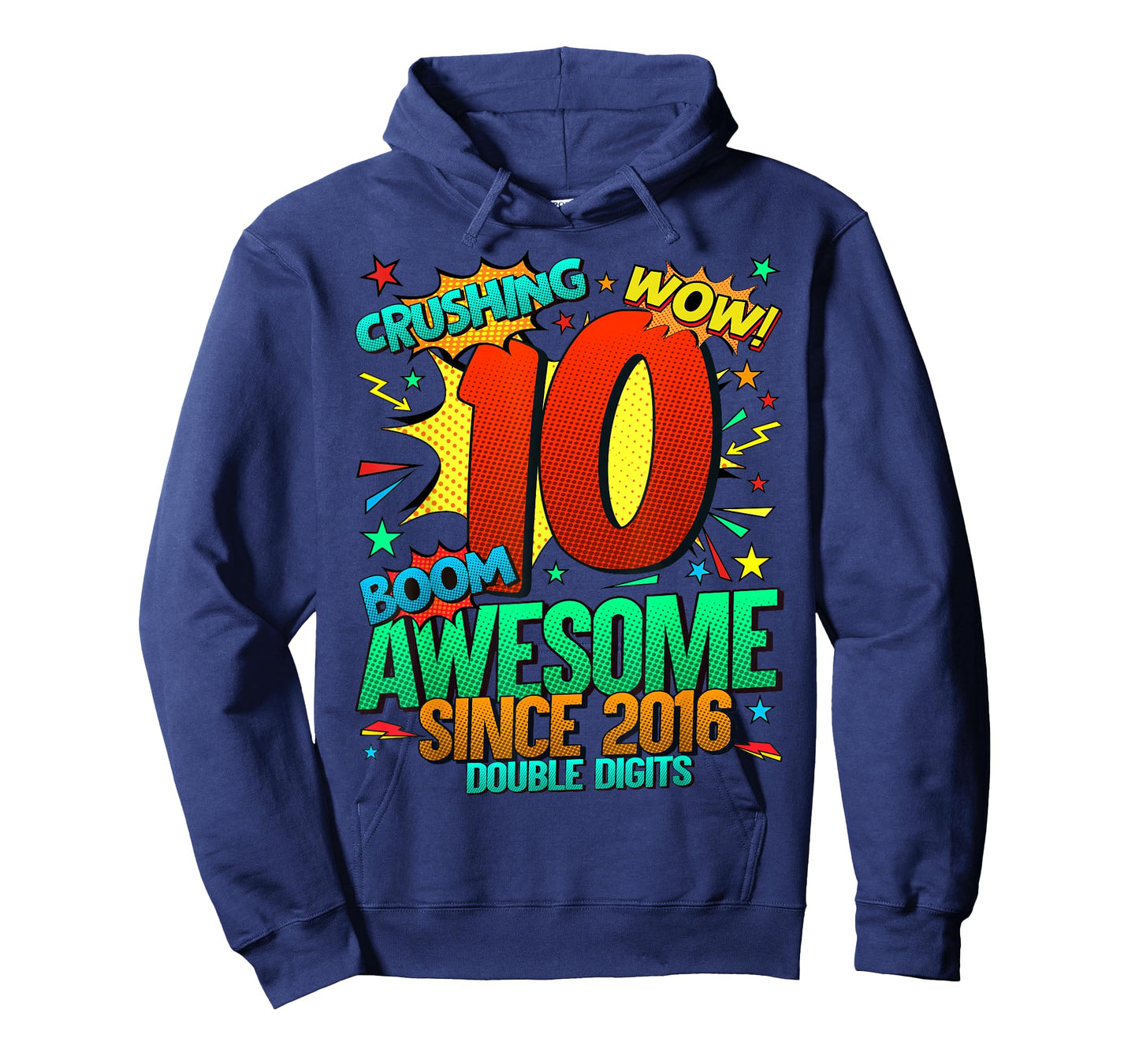 Official Double Digits 10 Year Old Gifts 10th Birthday Boy T-Shirt