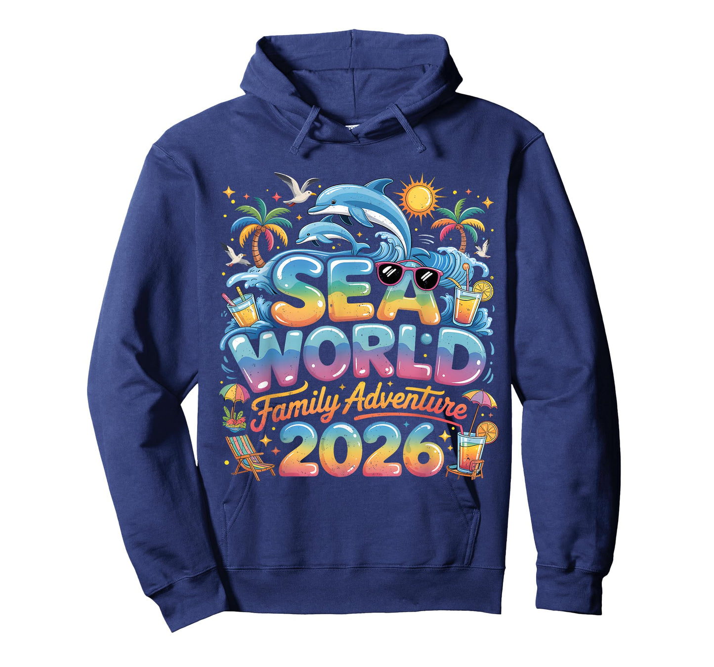 Sea World Family Adventure 2026 Tropical Vacation Trip T-Shirt