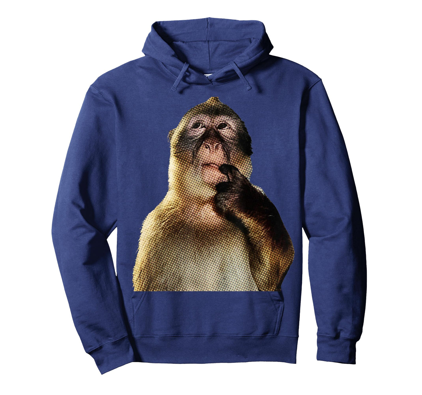 Monkey Y2K T-Shirt Funny Thinking Monkey Meme Brainrot Gift T-Shirt