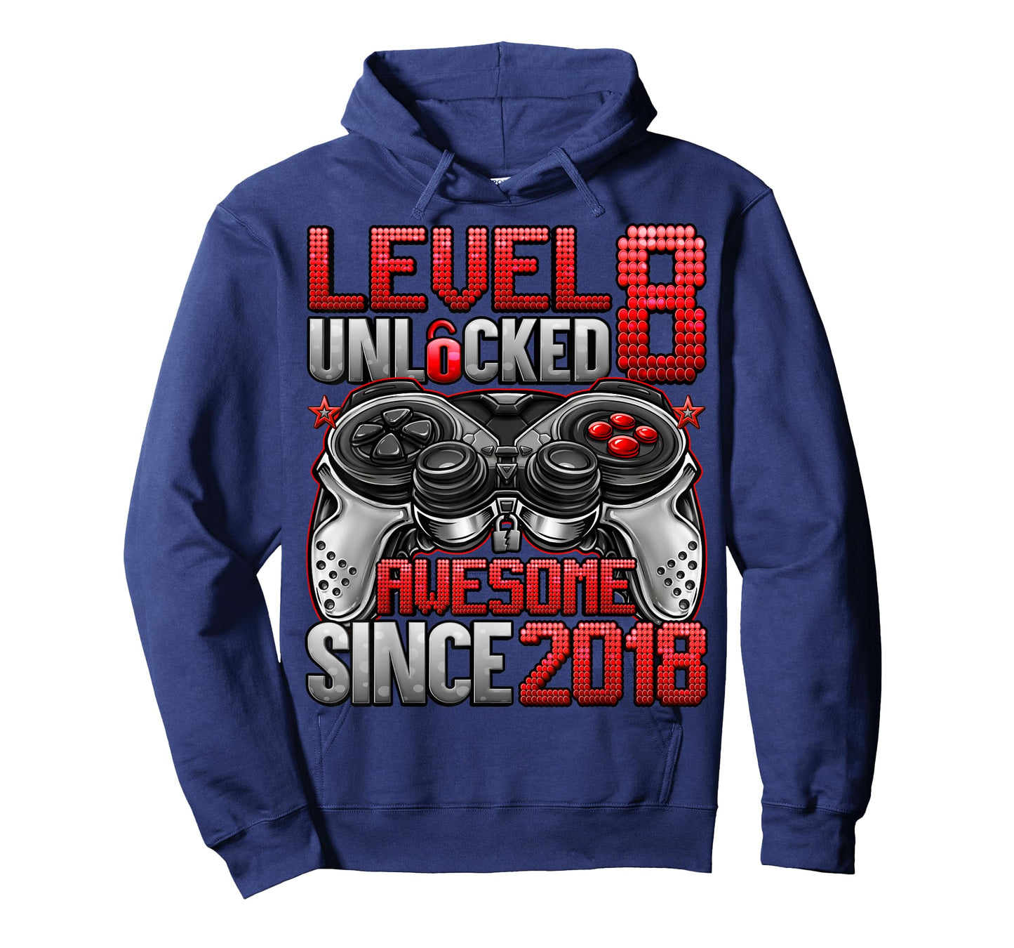Level 8 Unlocked 8 Year Old Gifts for Boys 8th Birthday Boy T-Shirt