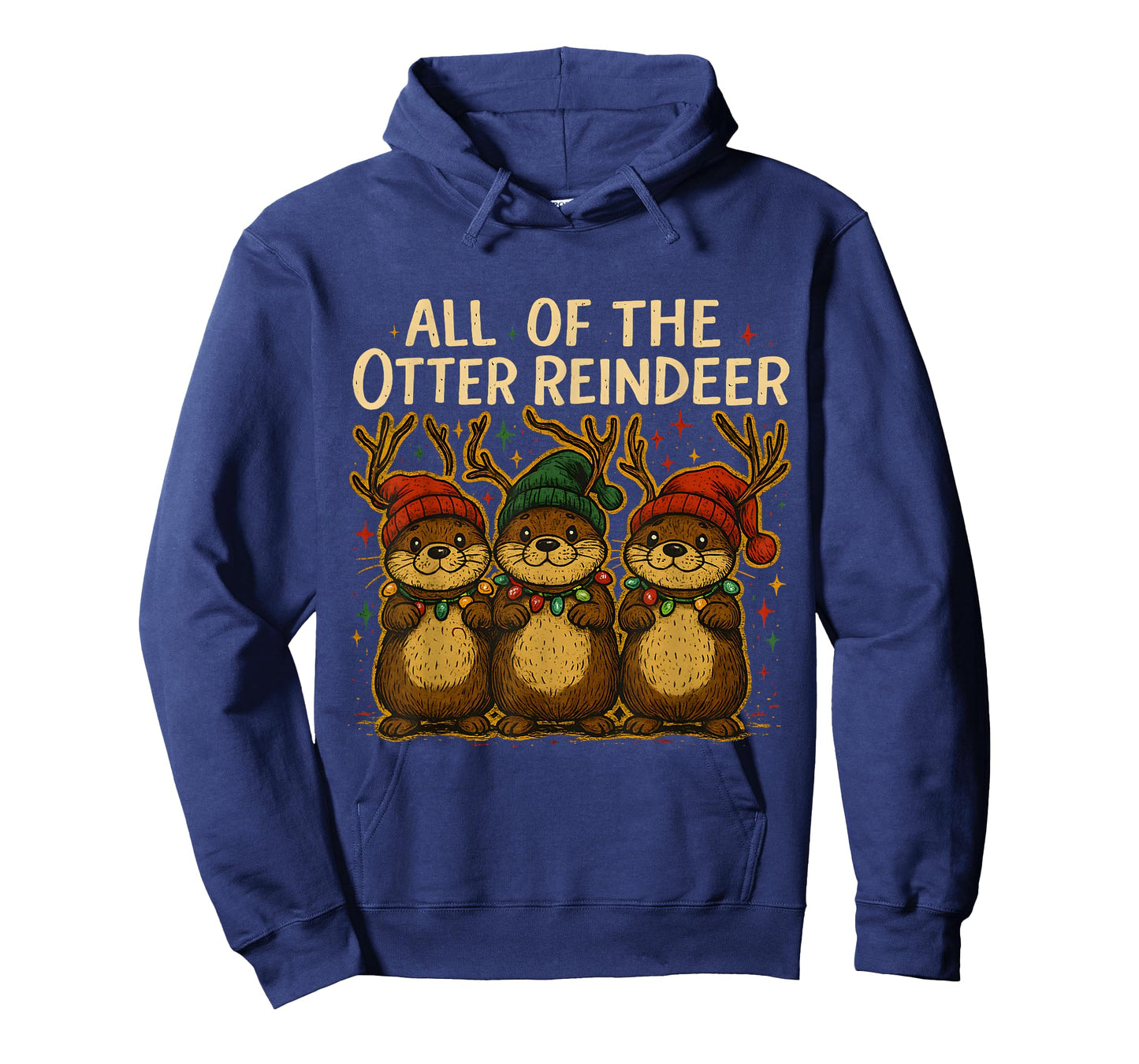 All of The Otter Reindeer Cute Christmas Pun Tee T-Shirt