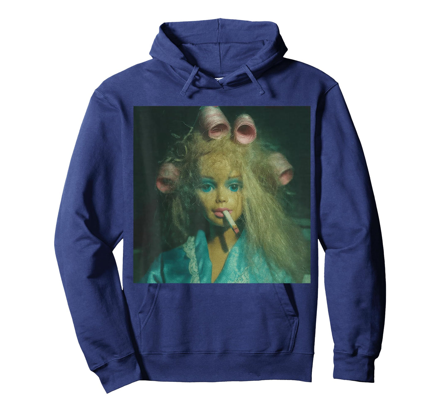 Funny Disgusted Doll face Smoking Cigarette Meme T-Shirt