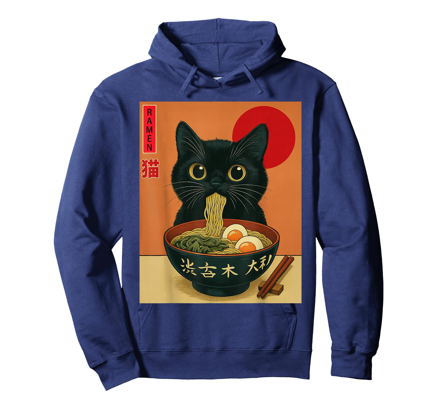 Cat Ramen Japanese Funny Graphic Tees Kawaii Cat Anime Gifts T-Shirt