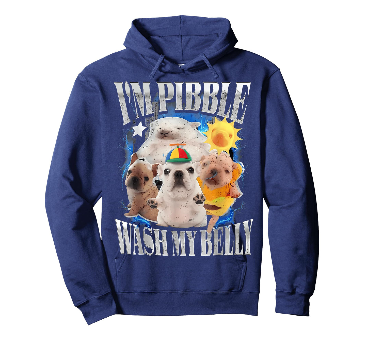 I'm Pibble Wash My Belly Baby French Bulldog Brainrot T-Shirt