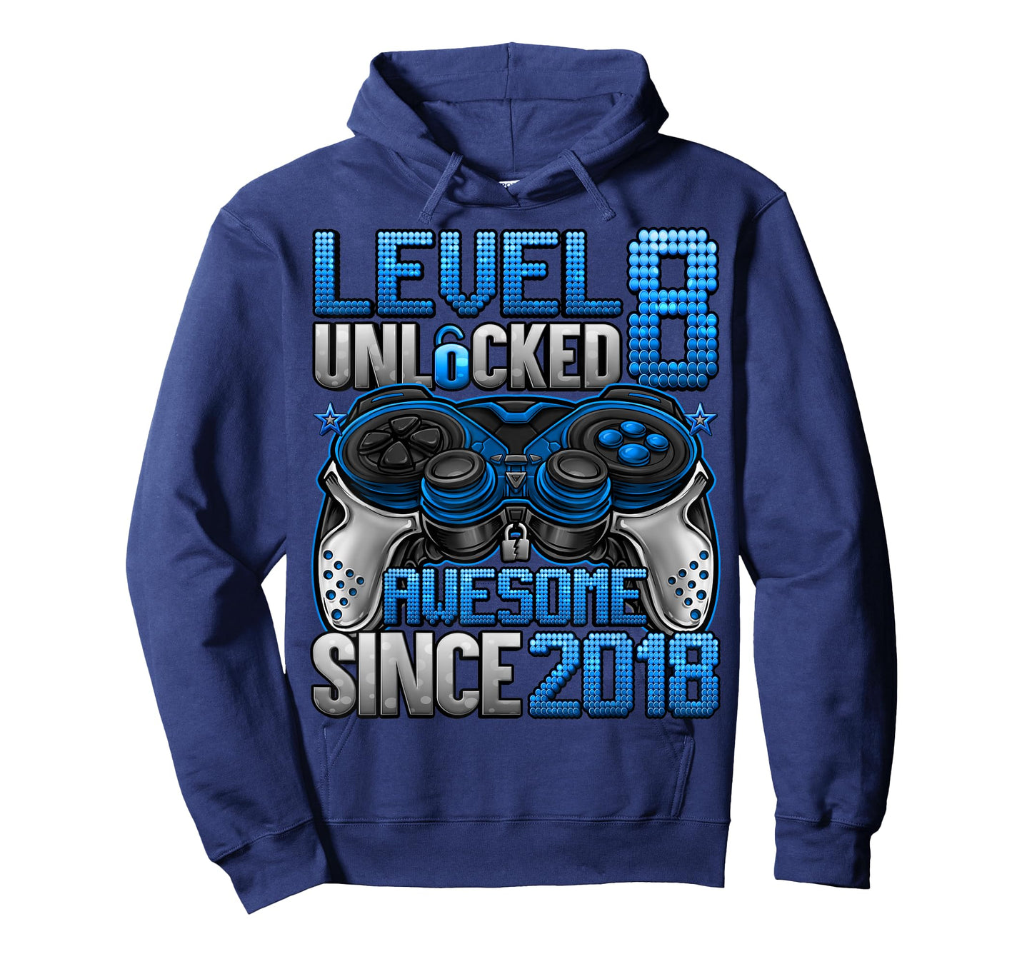 Level 8 Unlocked 8 Year Old Gifts for Boys 8th Birthday Boy T-Shirt