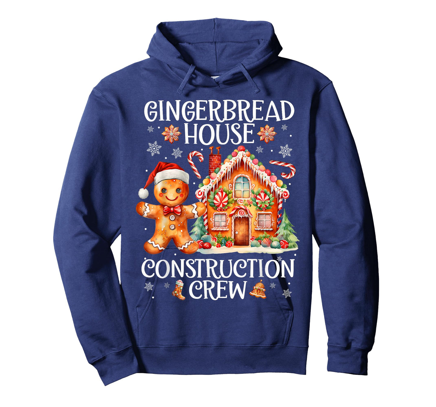 Gingerbread House Construction Crew Cookie Baking Christmas T-Shirt