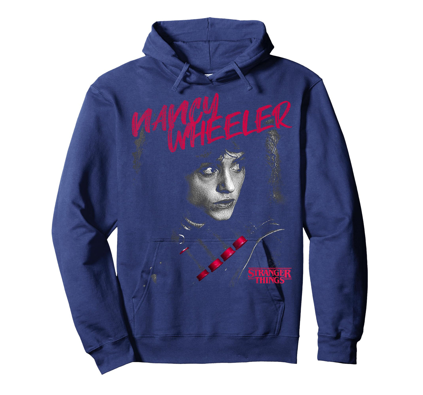 Stranger Things Nancy Wheeler Black and White Red Cartridges T-Shirt