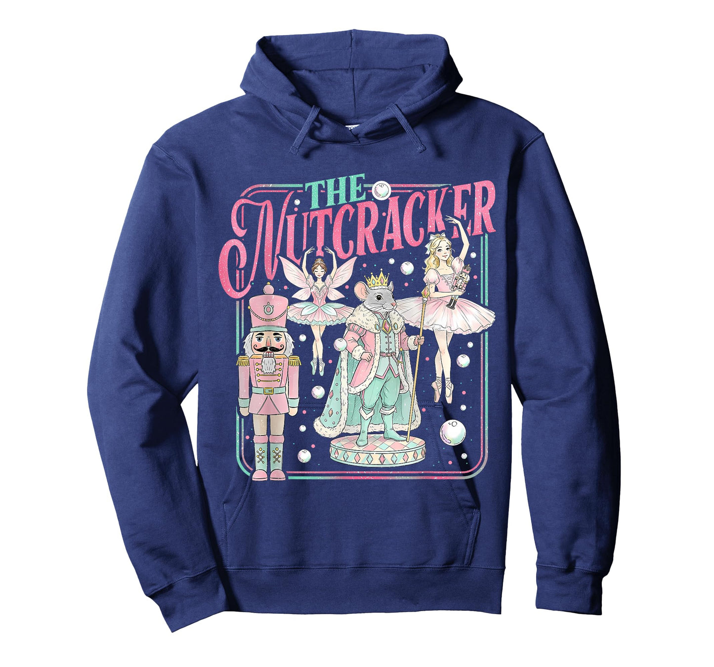 Retro Vintage The Nutcracker Sugar Fairy Plum Christmas Tree T-Shirt