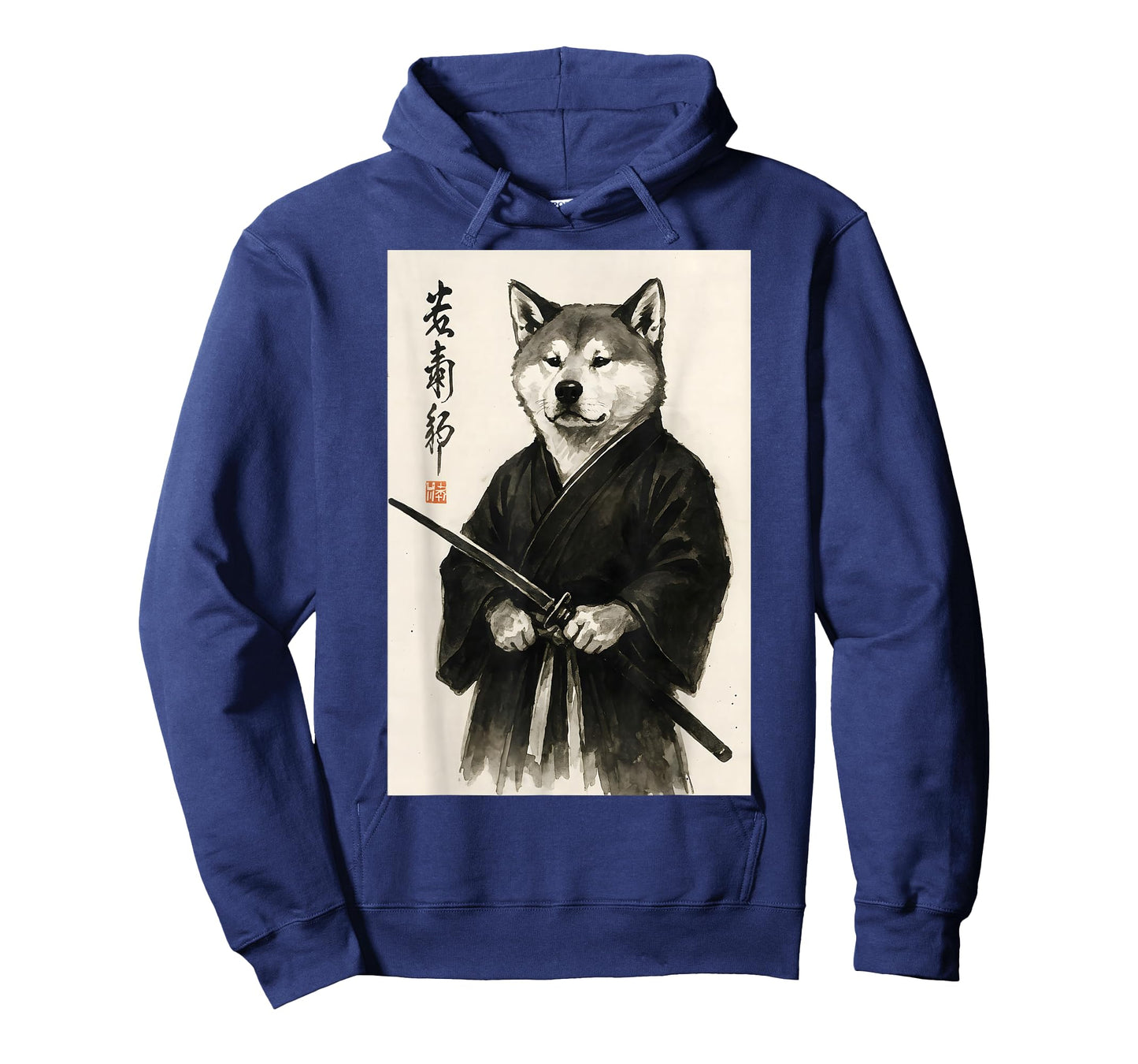 Traditional Sumi-e Aesthetic Warrior Japanese Akita Inu T-Shirt