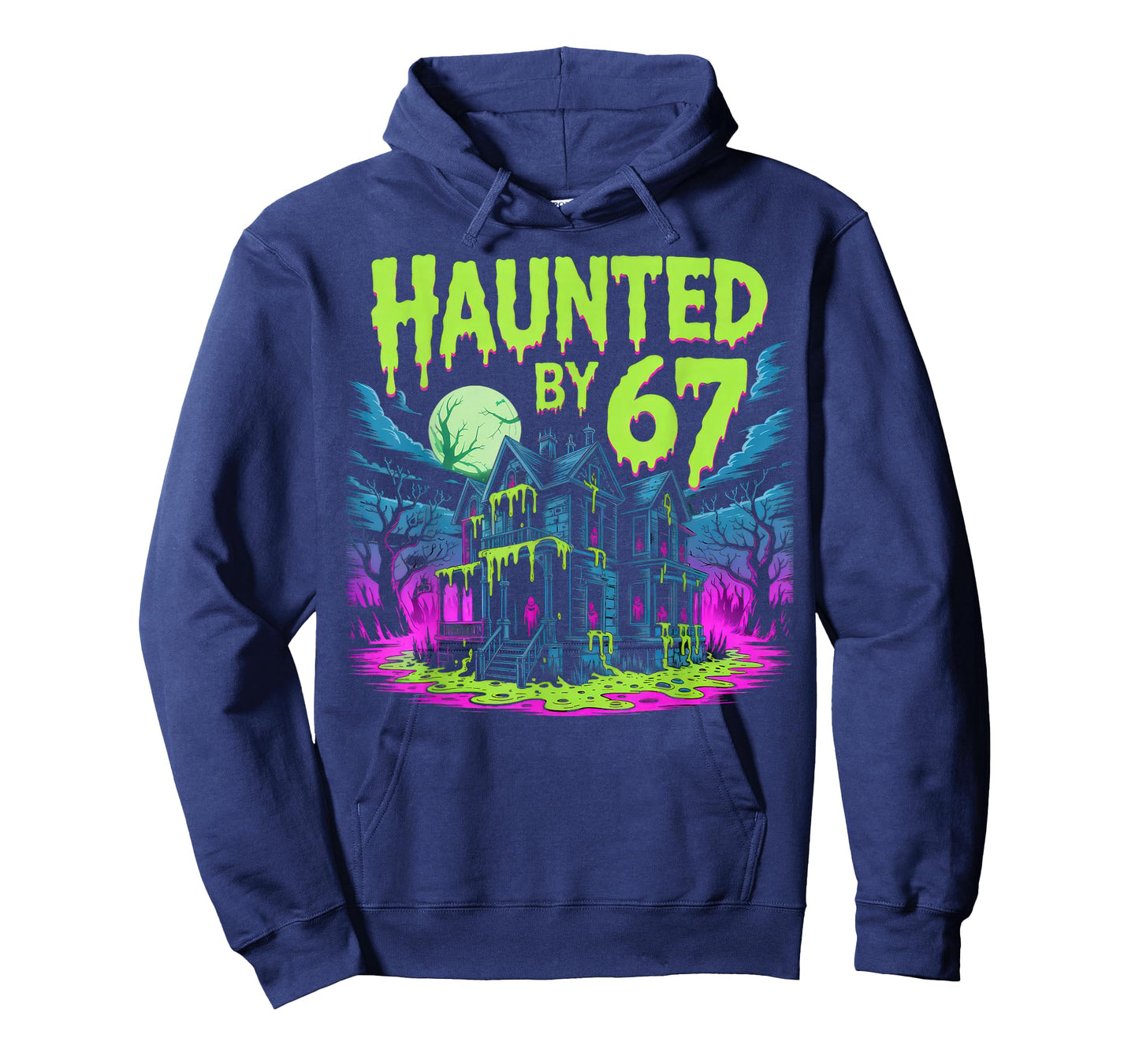Haunted by 67 Funny Six Seven Meme 6 7 Halloween Costume T-Shirt