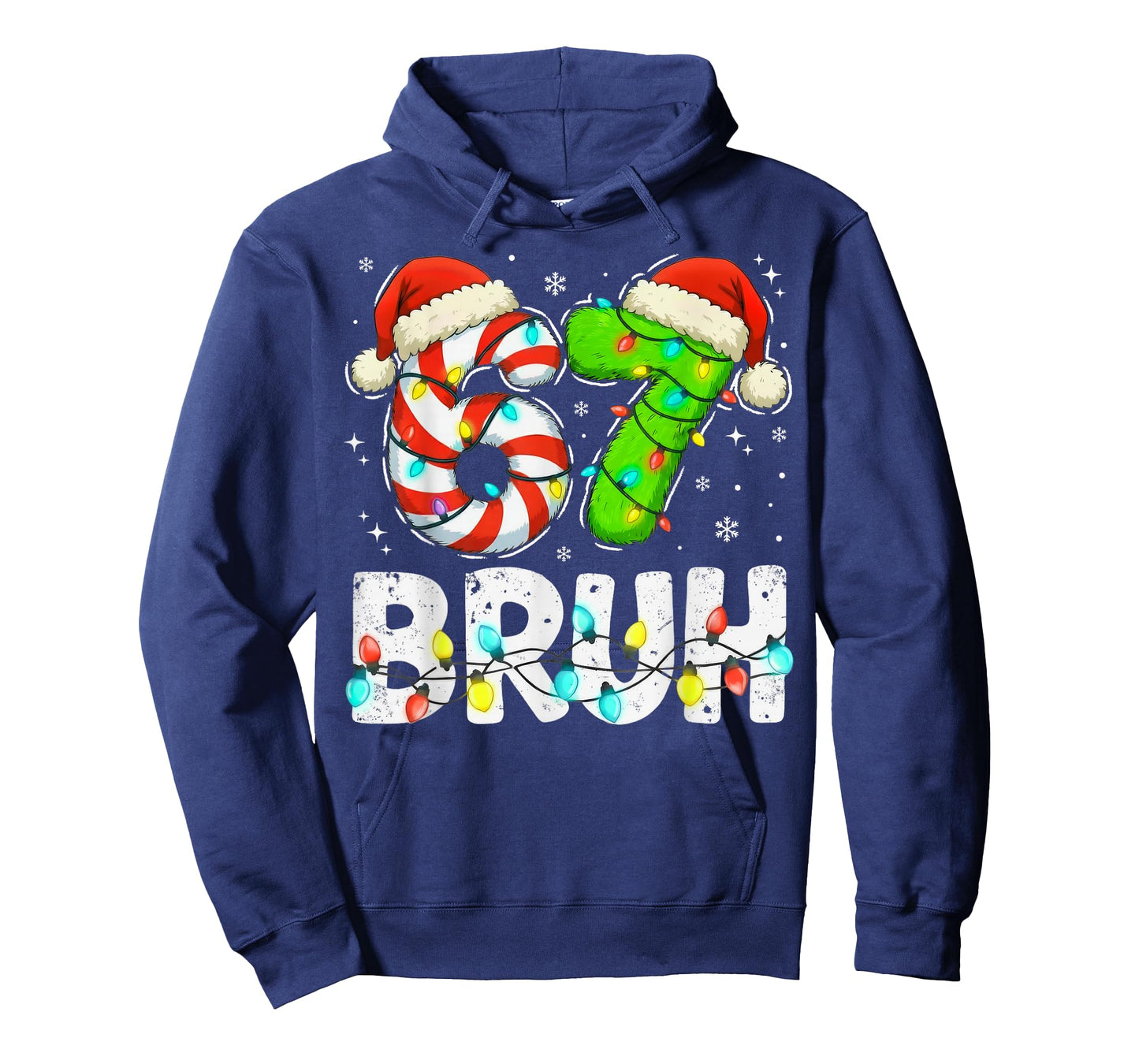 Christmas 67 Bruh Six Seven 6 7 Meme Funny Boy Girl Kids T-Shirt