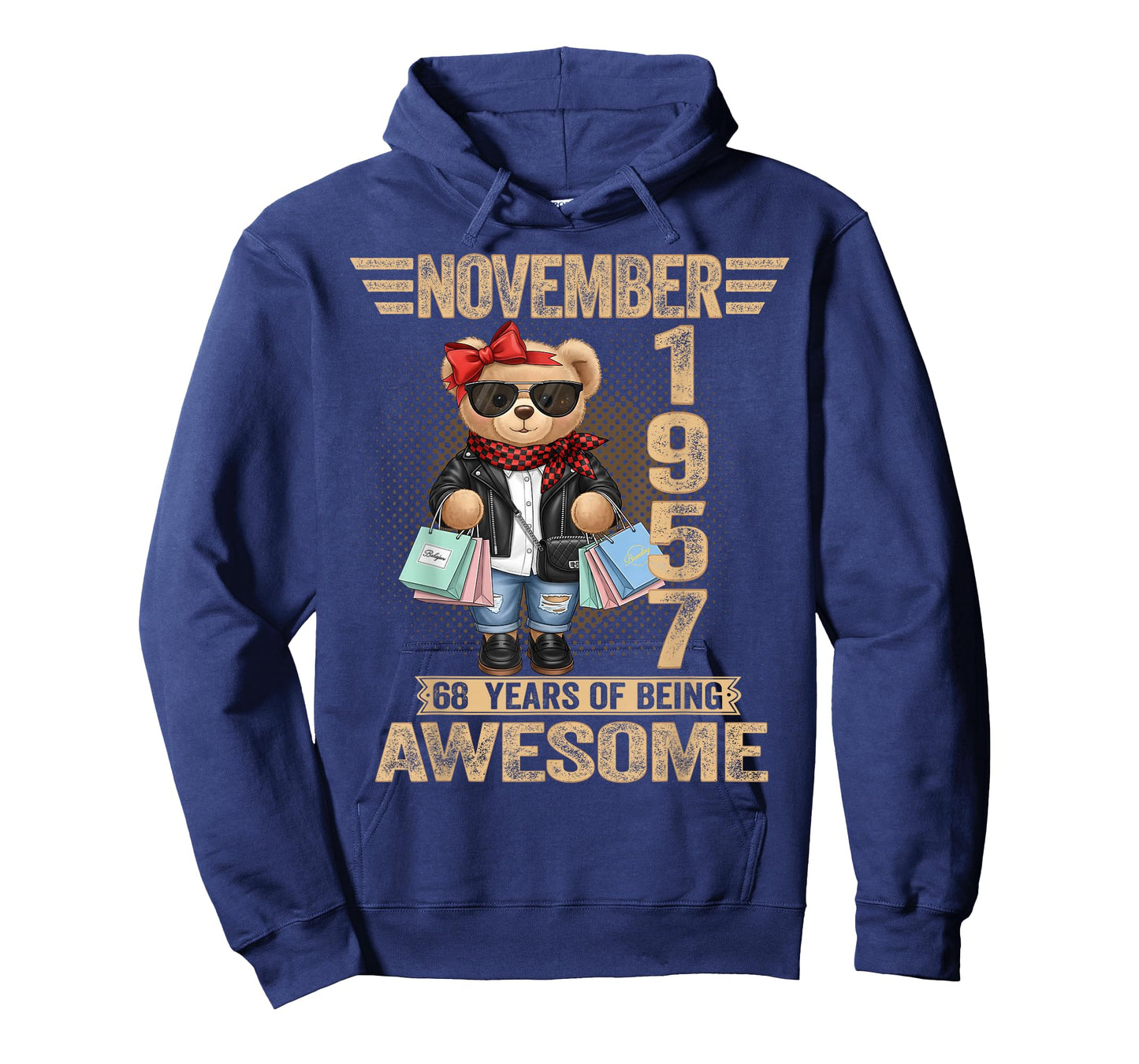 68 Year Old November 1957 Teddy Bear 68th Birthday Women T-Shirt