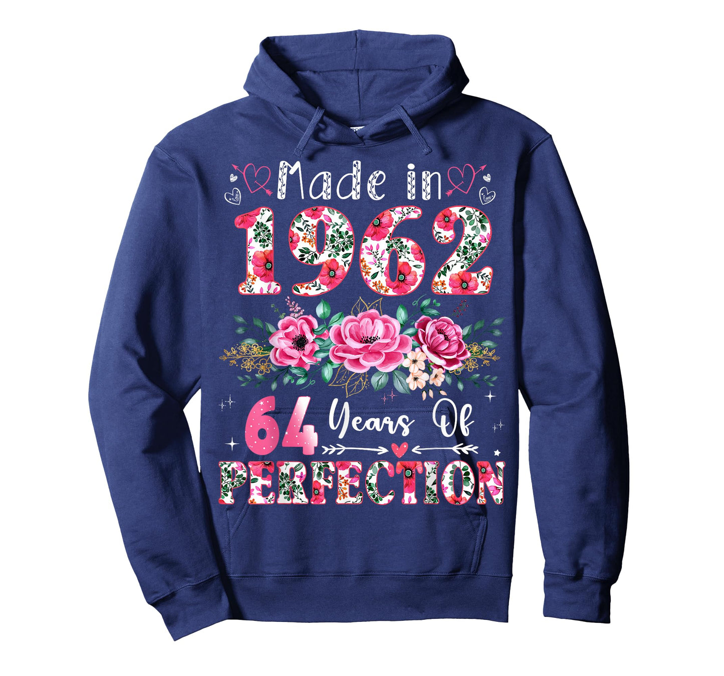 64 Year Old Made in 1962 Floral 64th Birthday Women T-Shirt