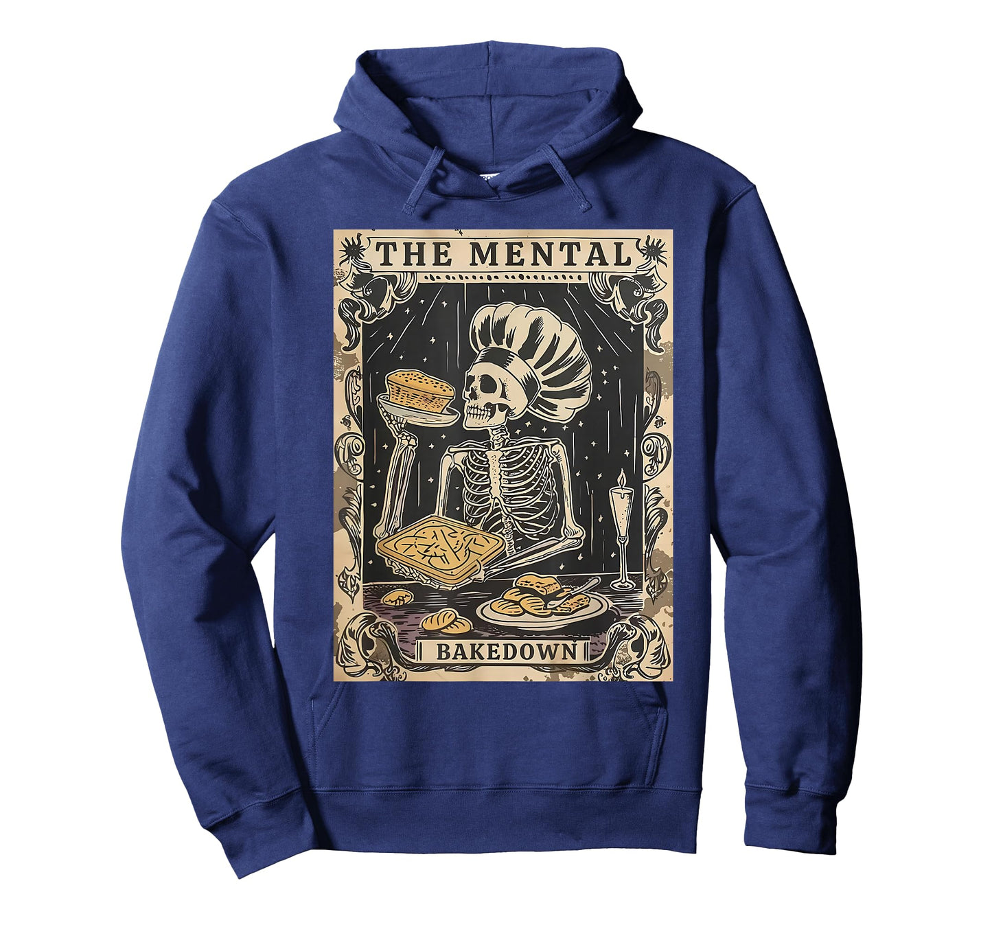 Halloween Skeleton The Mental BakeDown Tarot, Bread Baker T-Shirt