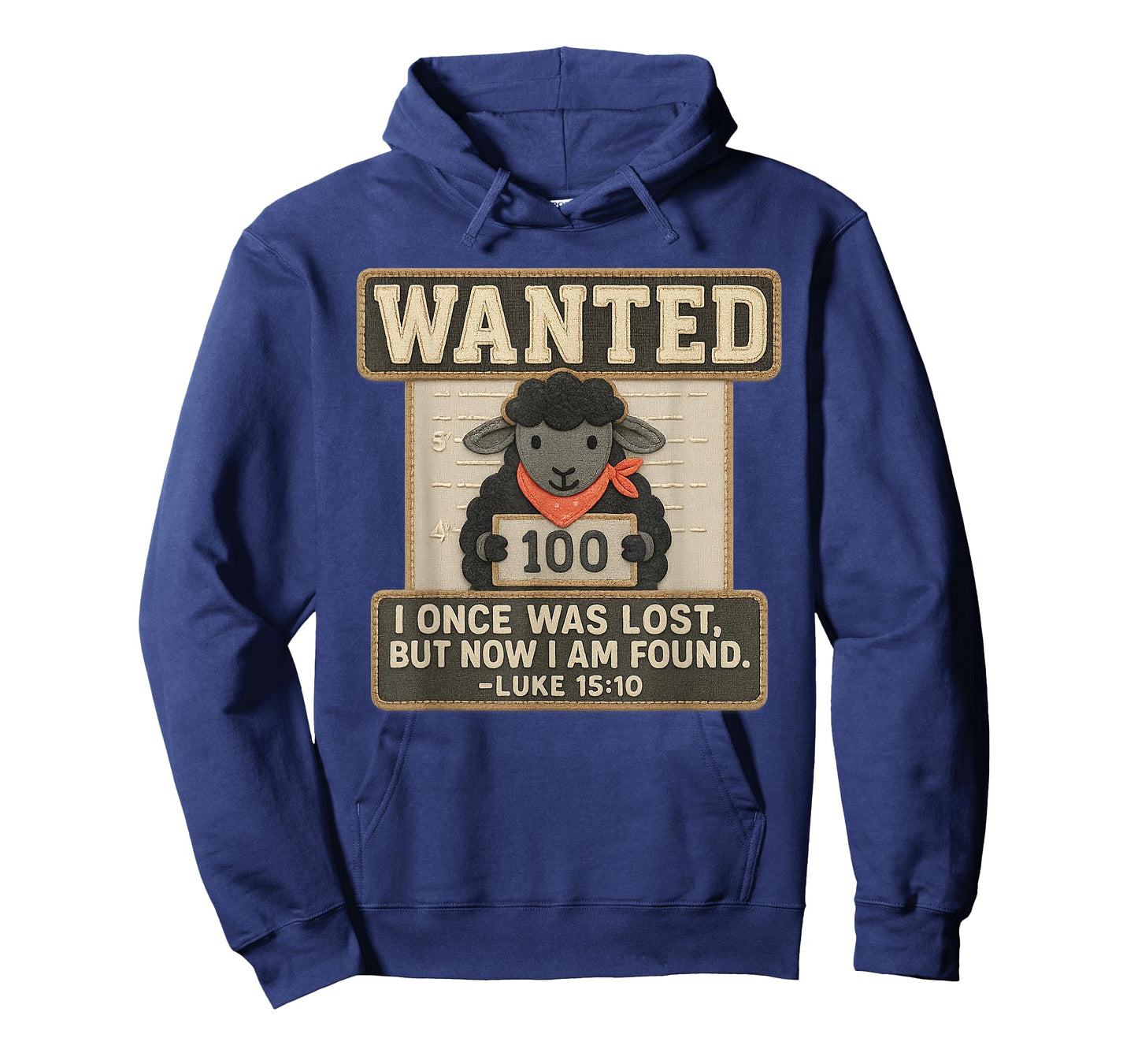 Wanted Lost and Found Cute Black Sheep Luke 15:10 Christian T-Shirt