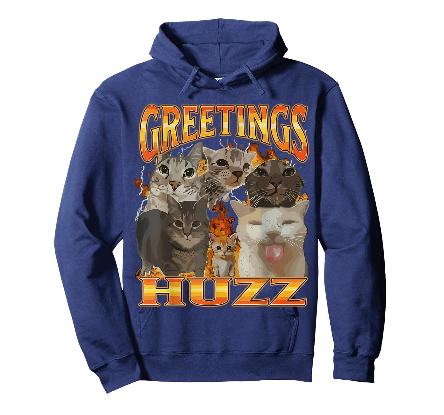 Meme Greetings Huzz Shirt, Funny Silly Cat Lollipop T-Shirt