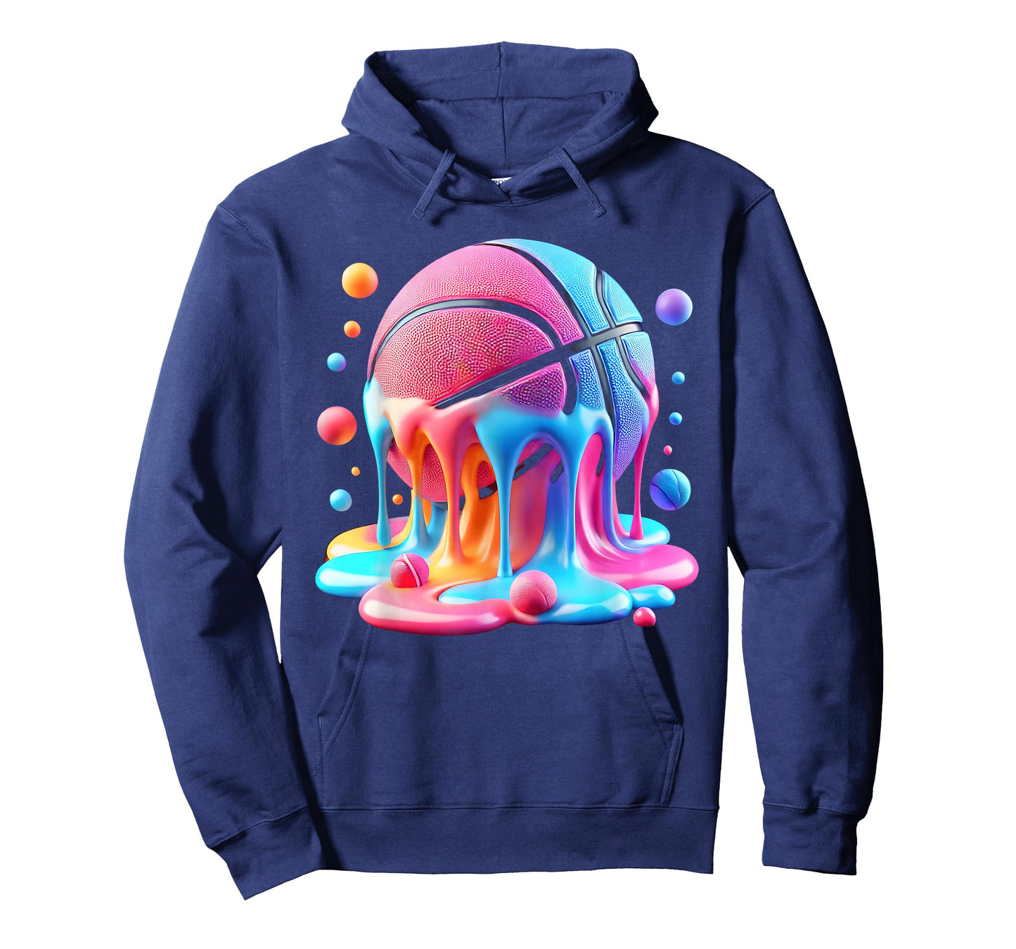 Melting Trippy Basketball Lovers Men Boys Girls Brainrot T-Shirt
