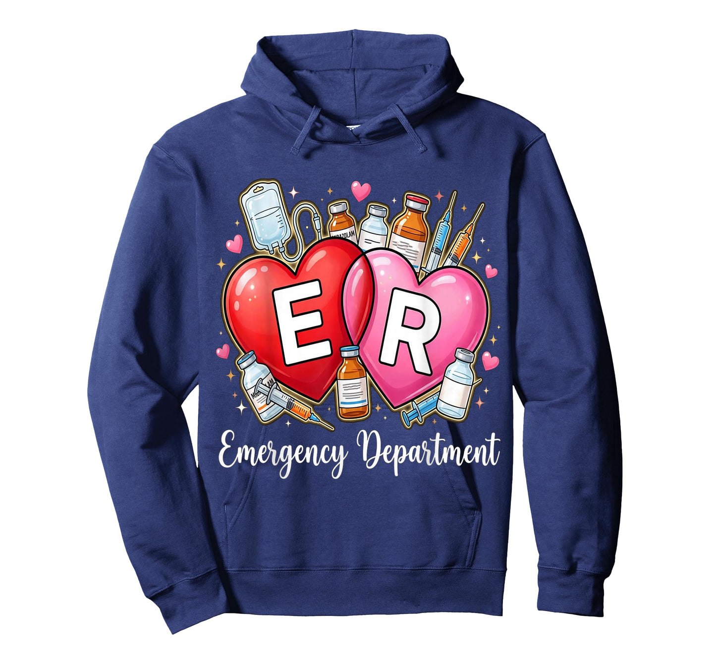 Cute Emergency Department Valentine ER Valentines Nurse T-Shirt