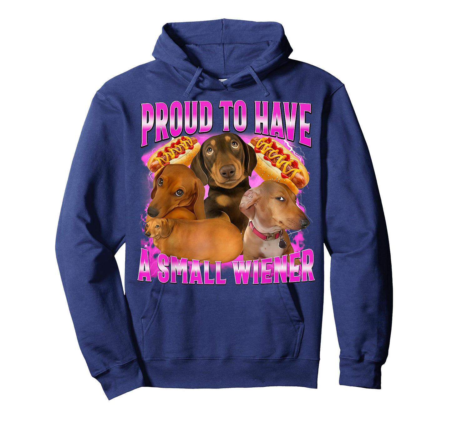 Funny Humor Proud to Have A Small Wiener Dachshund Dog Meme T-Shirt