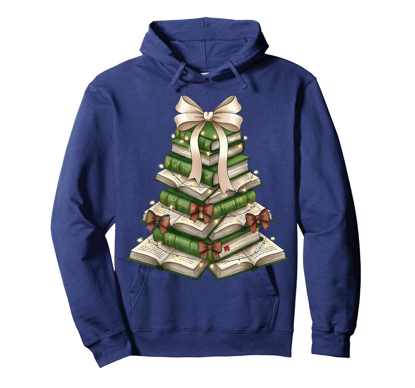 Xmas Tree Books Merry Christmas Coquette Bow Teacher Holiday T-Shirt