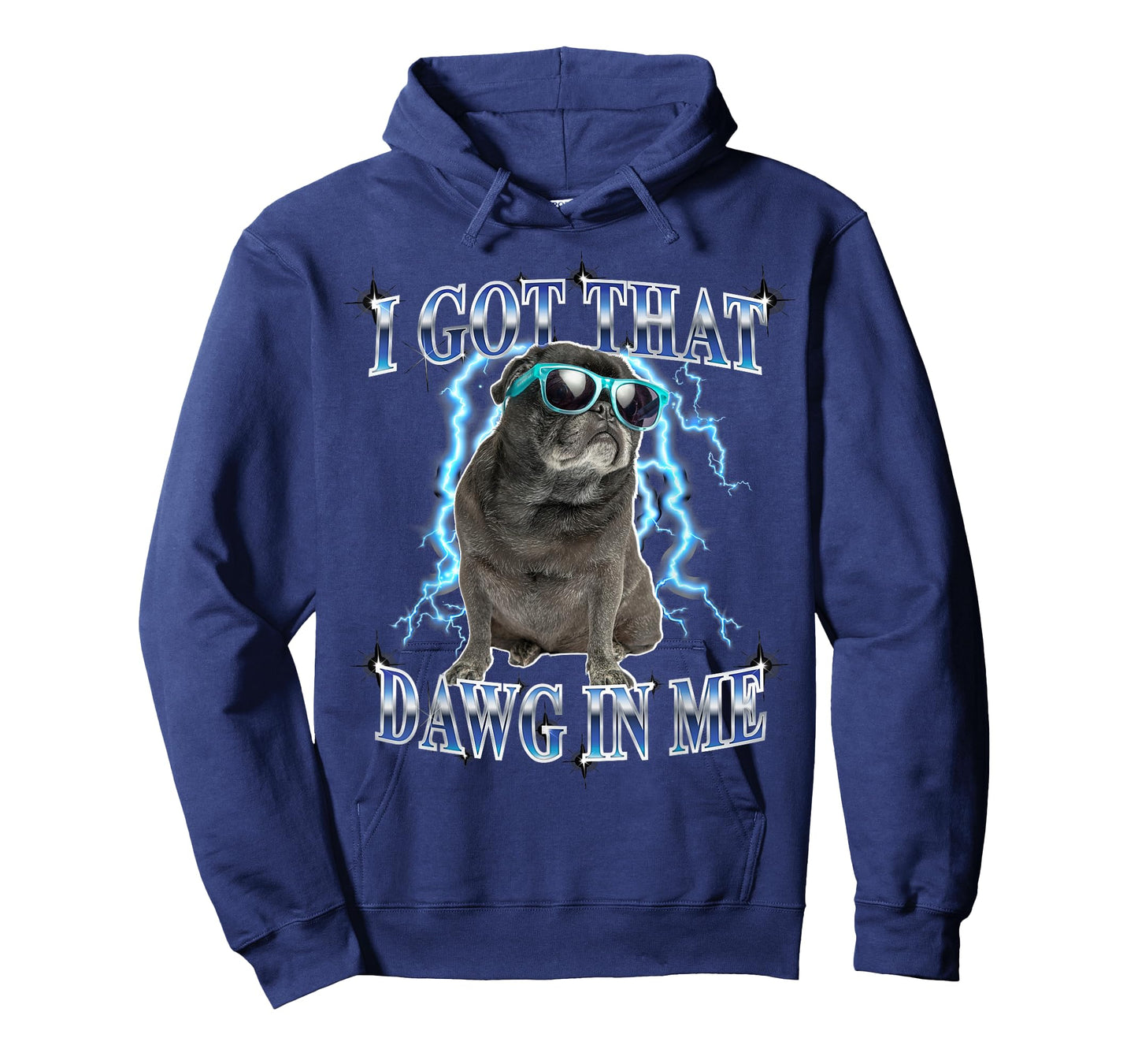 Funny Mens Retro Vintage Heavy Metal Black Pug Dog Mom Lover T-Shirt