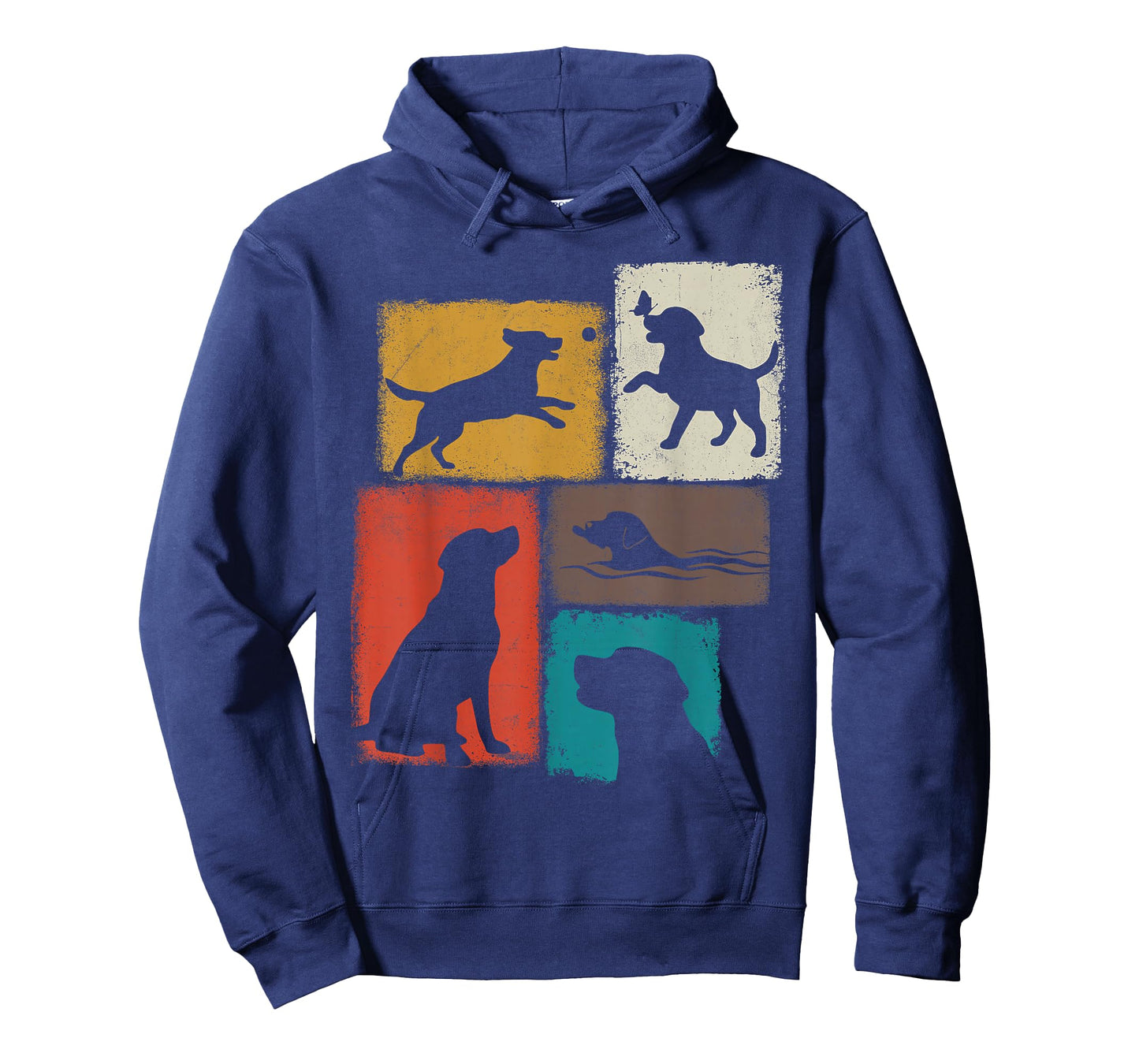Labrador Vintage Collage Retriever Lab Dad Mom Dog Lover T-Shirt