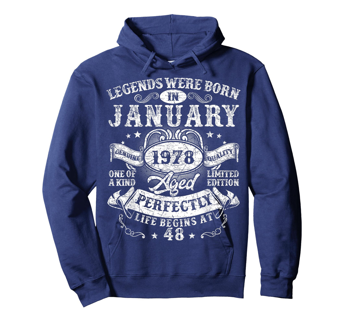 Legends were Born in January 1978 Vintage 48th Birthday Men T-Shirt