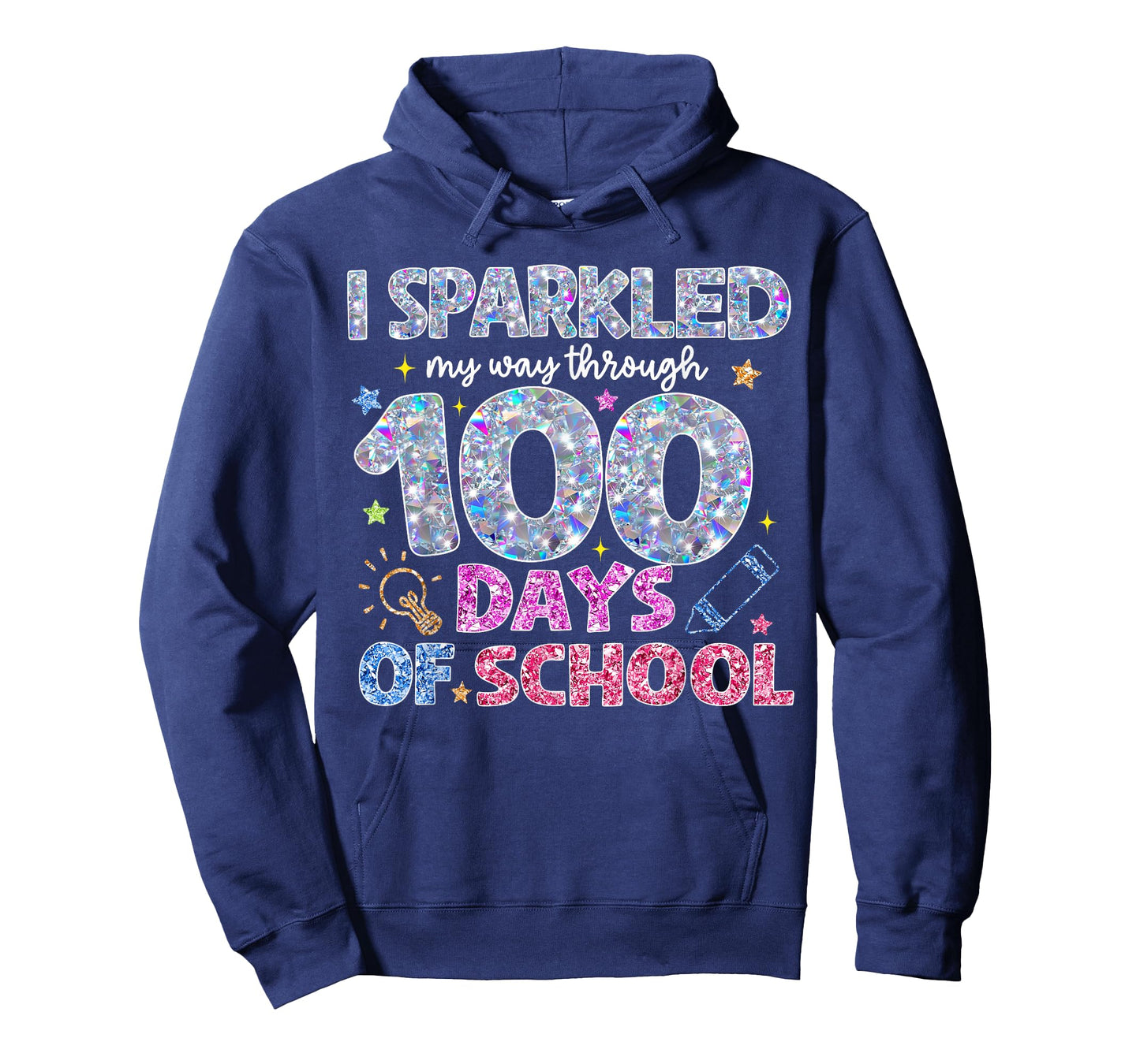 I Sparkled My Way Through 100 Day of School for Teacher Kids T-Shirt