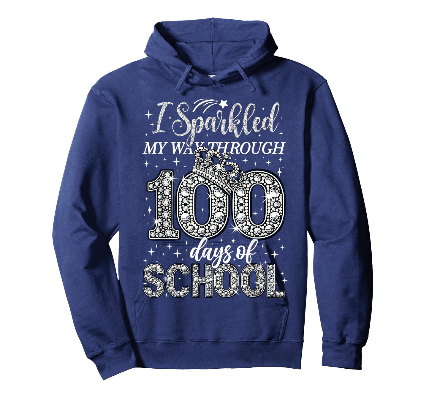 I Sparkled My Way Through 100 Days of School Brighter Funny T-Shirt