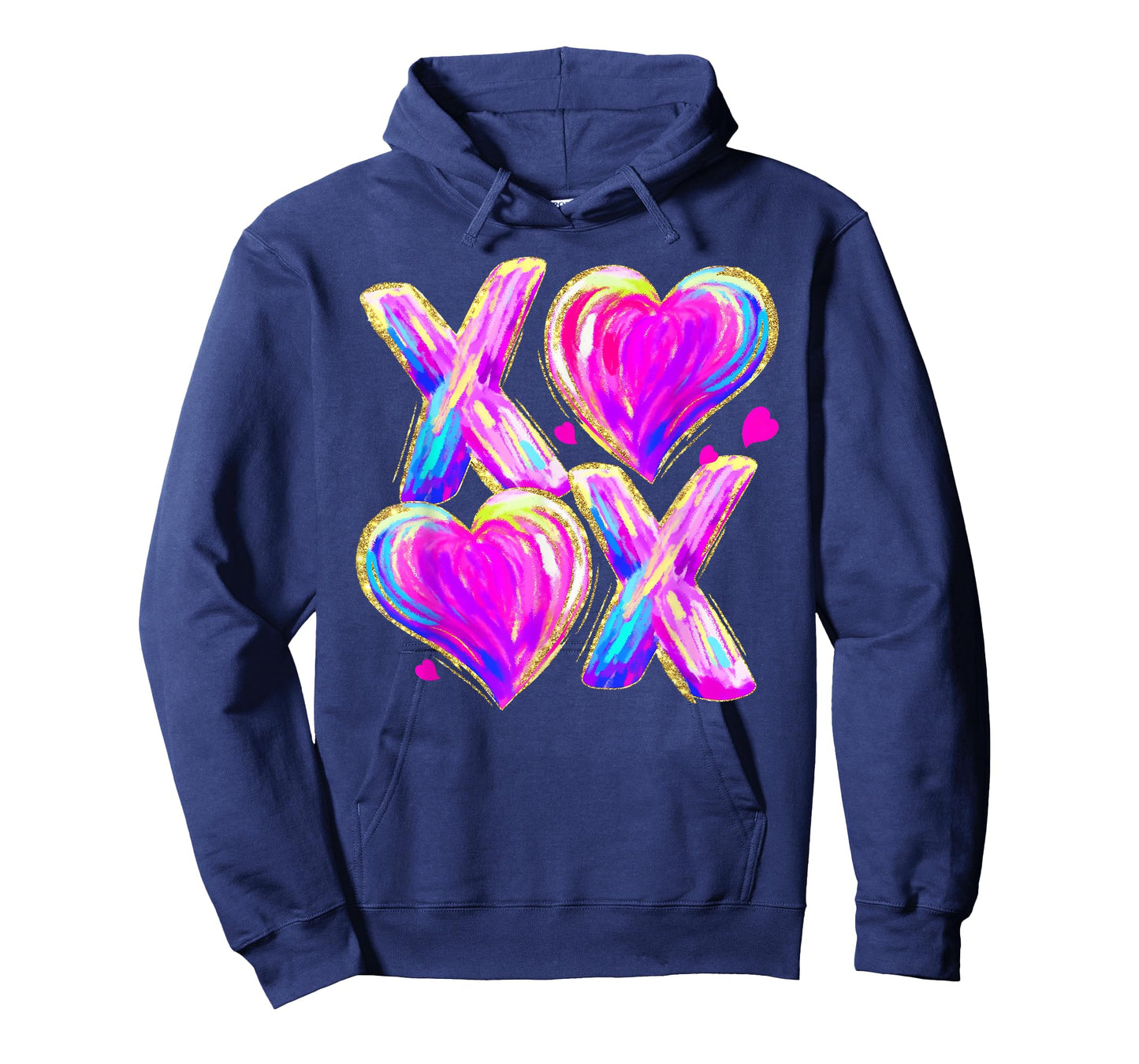 Funny Valentine XOXO Hearts Hugs and Kisses Boys Girls T-Shirt