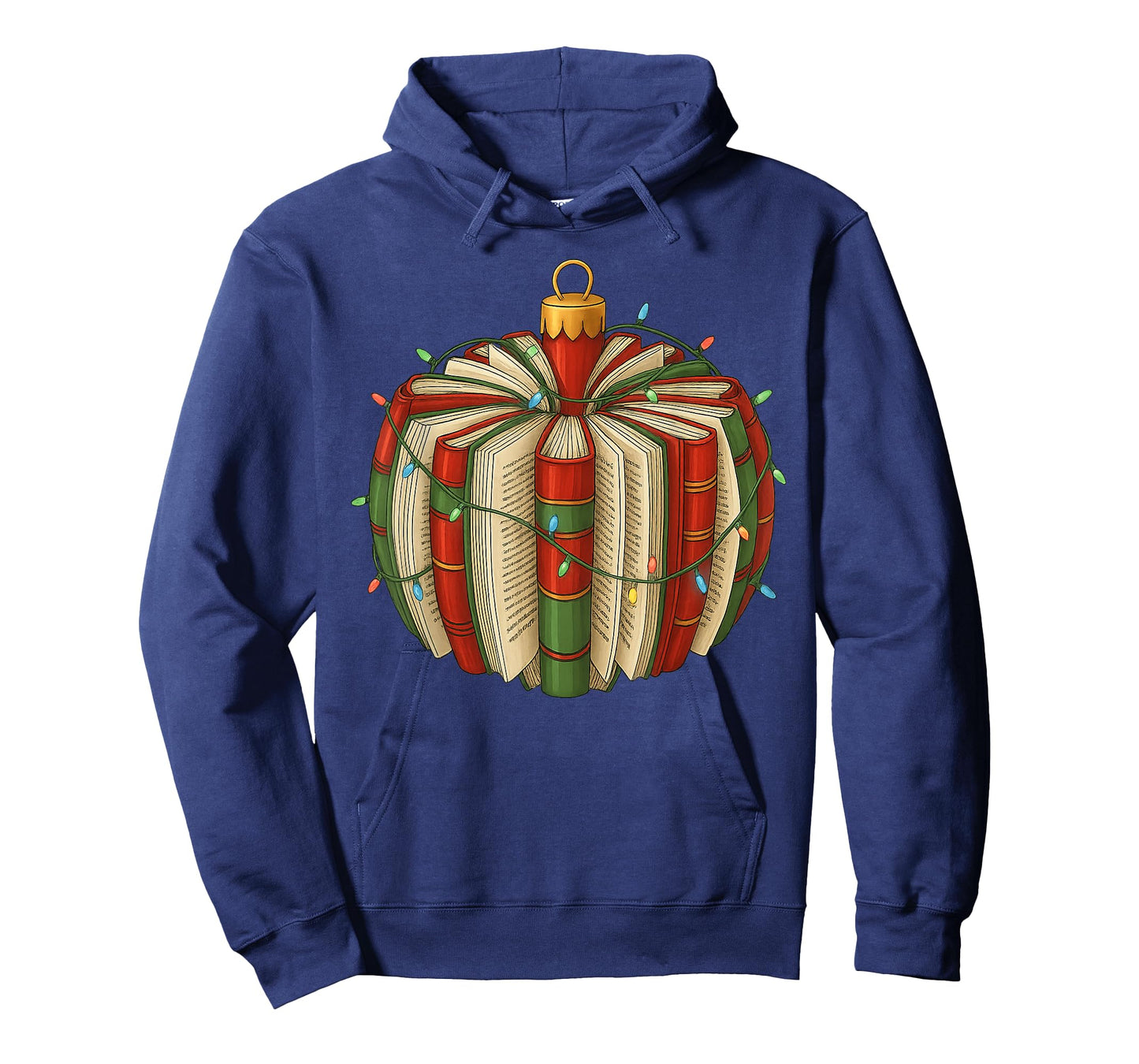 Christmas Book Ornament Lights Holiday Reading Lover Teacher T-Shirt