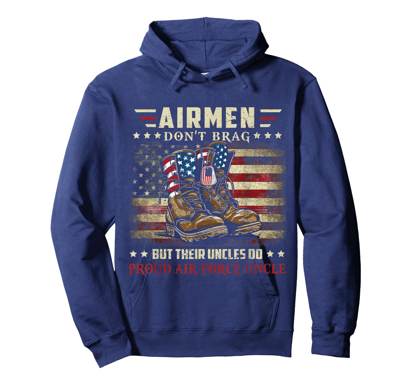 Airmen Don't Brag Proud Air Force Uncle Family Matching T-Shirt