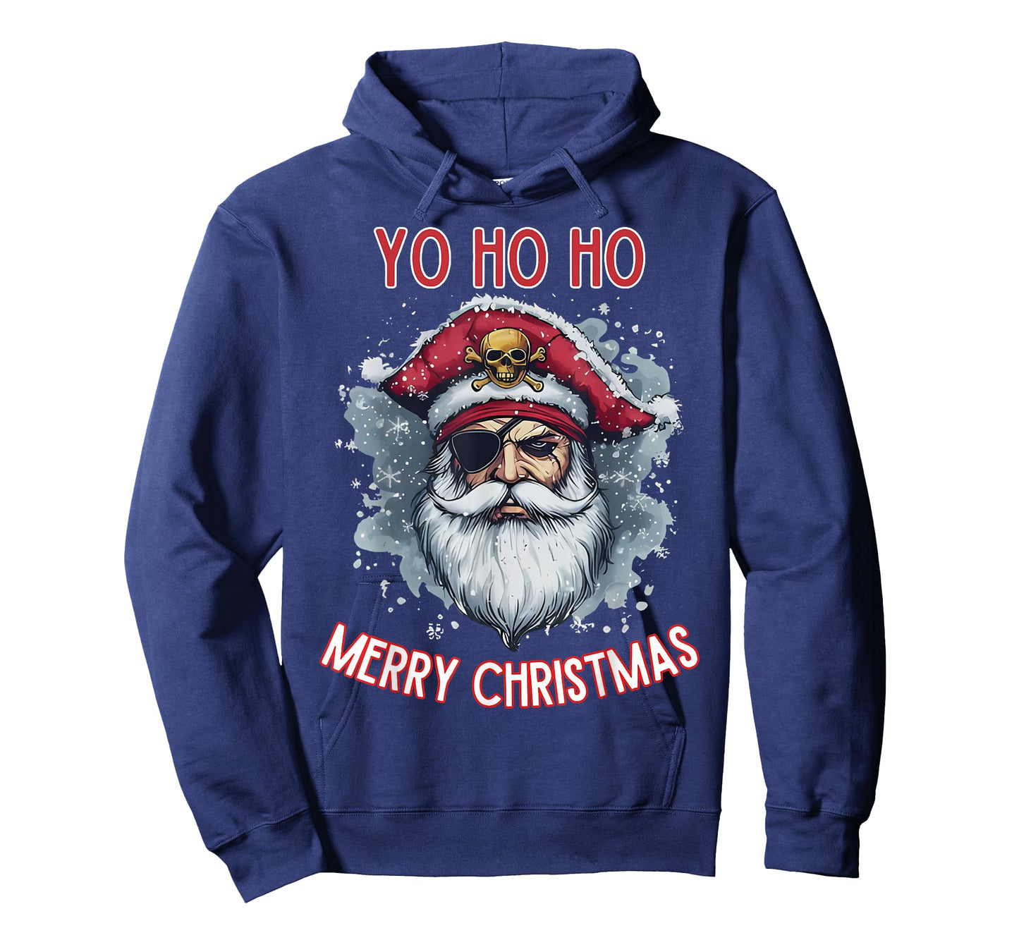 Yo Ho Ho Pirate Santa Funny Merry Christmas T-Shirt