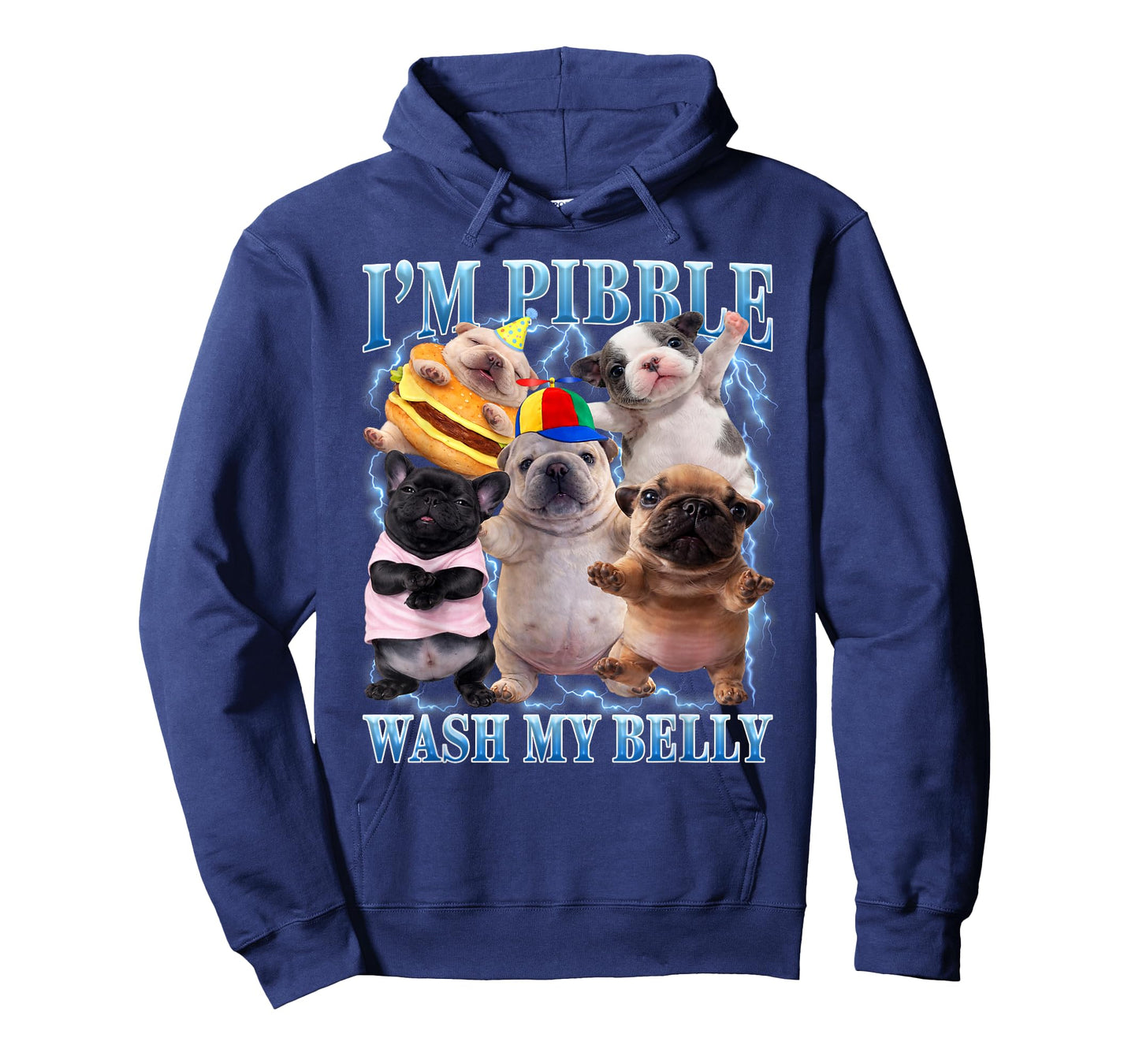 Funny Pibble Dog Meme Brainrot Wash My Belly T-Shirt
